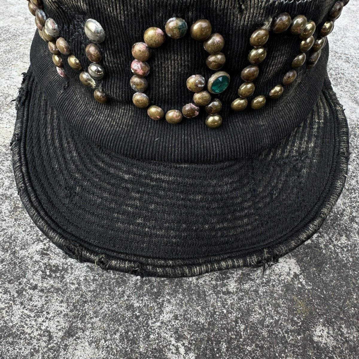 Kapital Conductor Cap Old man Kingdom of K Studded Jewel gemstone Size ONE SIZE - 13 Thumbnail
