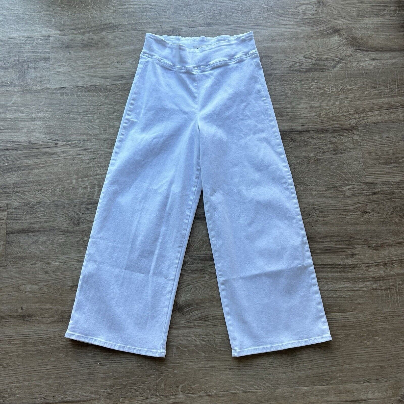 Frame Frame Jeans Womens White Jet Set Wide Leg Pull-On Stretch Hi Size 26" / US 2 / IT 38 - 4 Thumbnail