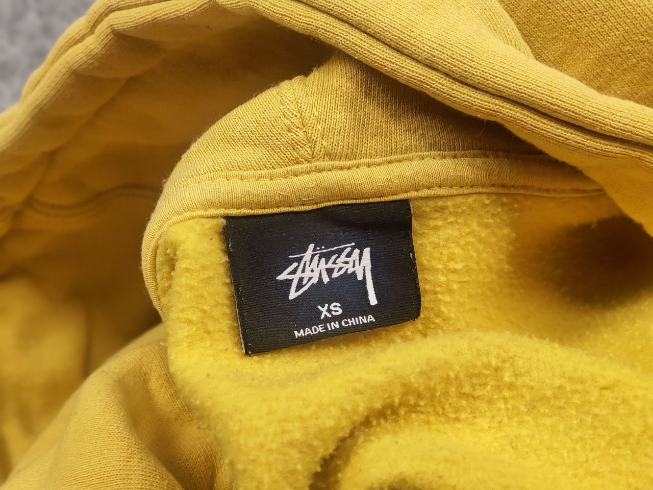 Stussy Vintage Stussy Yellow Hoodie S-Horn Big Logo Size US XS / EU 42 / 0 - 14 Thumbnail