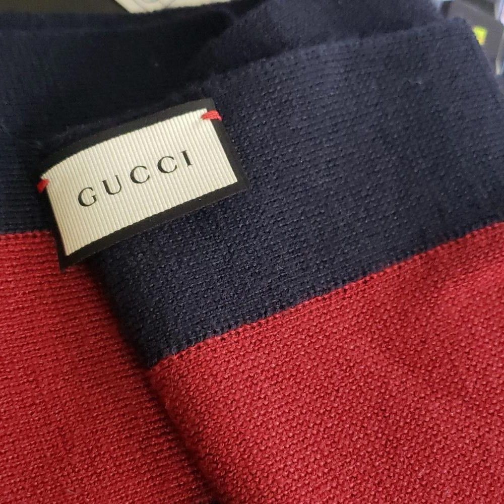 Gucci CT1771 Gucci Two Tone Long Neck Scarf Size ONE SIZE - 3 Thumbnail