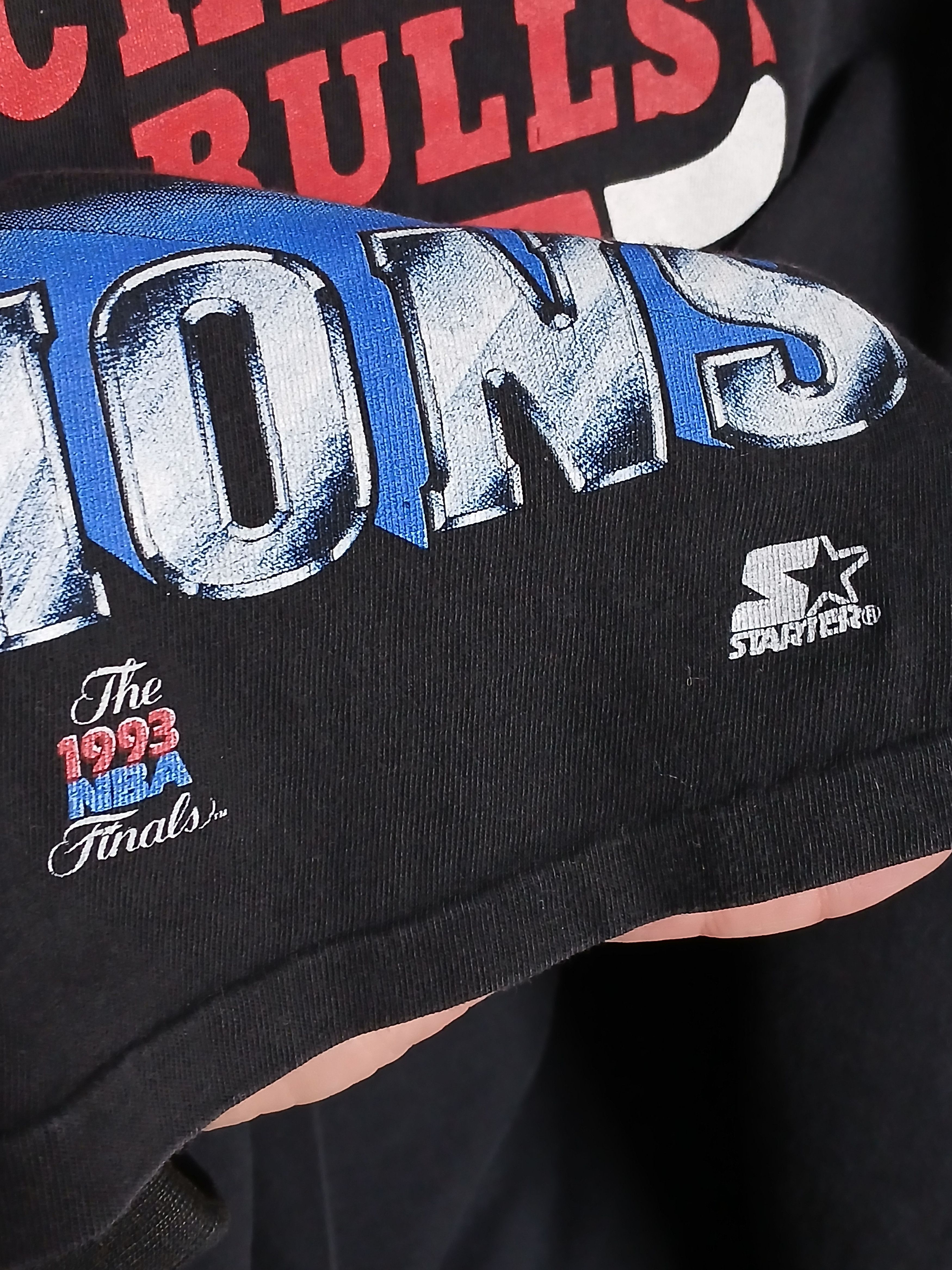 NBA × Vintage Vintage 1993 Chicago Bulls NBA World Champions T-Shirt Size US XL / EU 56 / 4 - 6 Thumbnail
