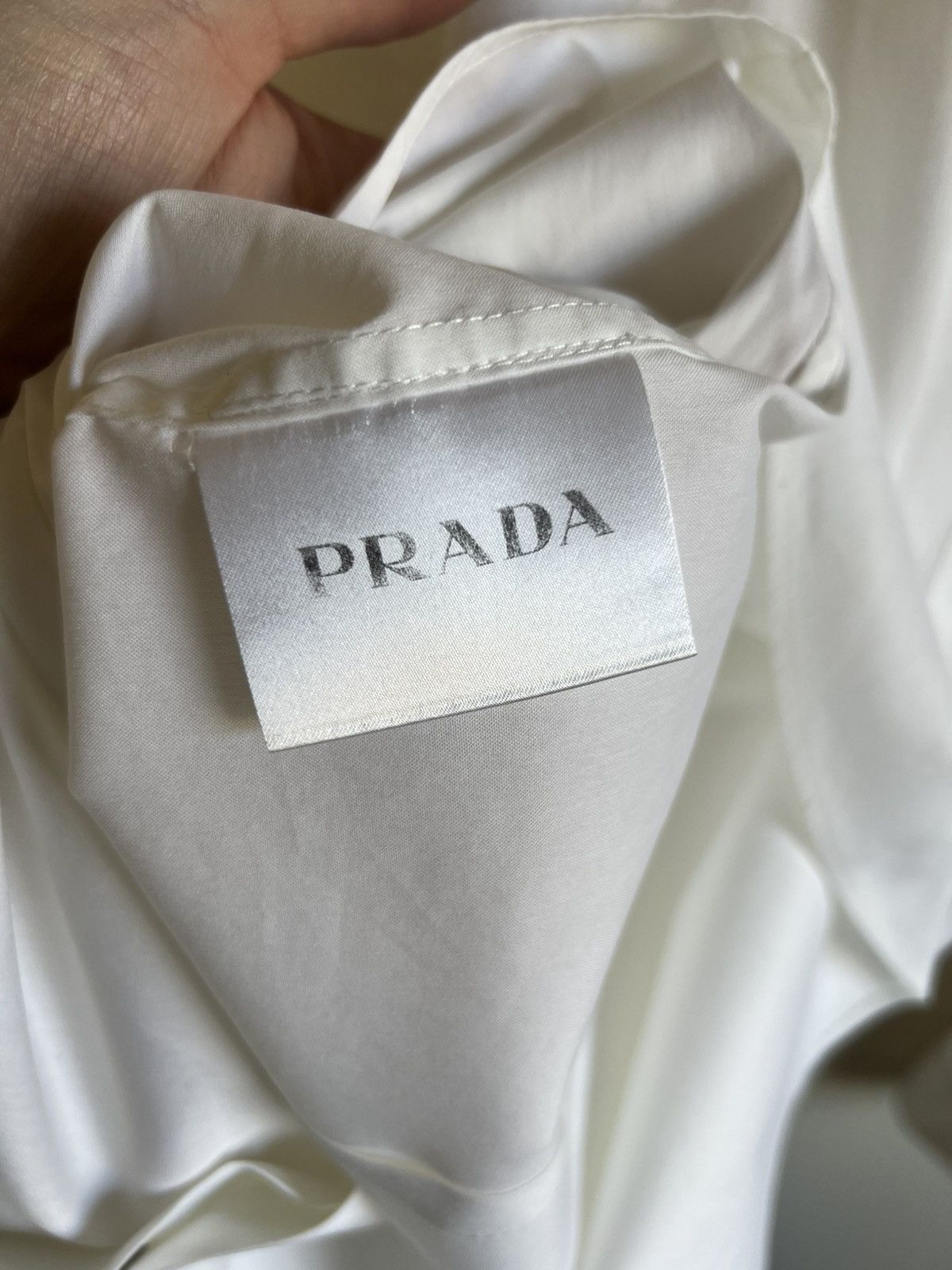 Prada SS18 Prada Shirt Button Up White 38 15.5 Size US M / EU 48-50 / 2 - 6 Thumbnail