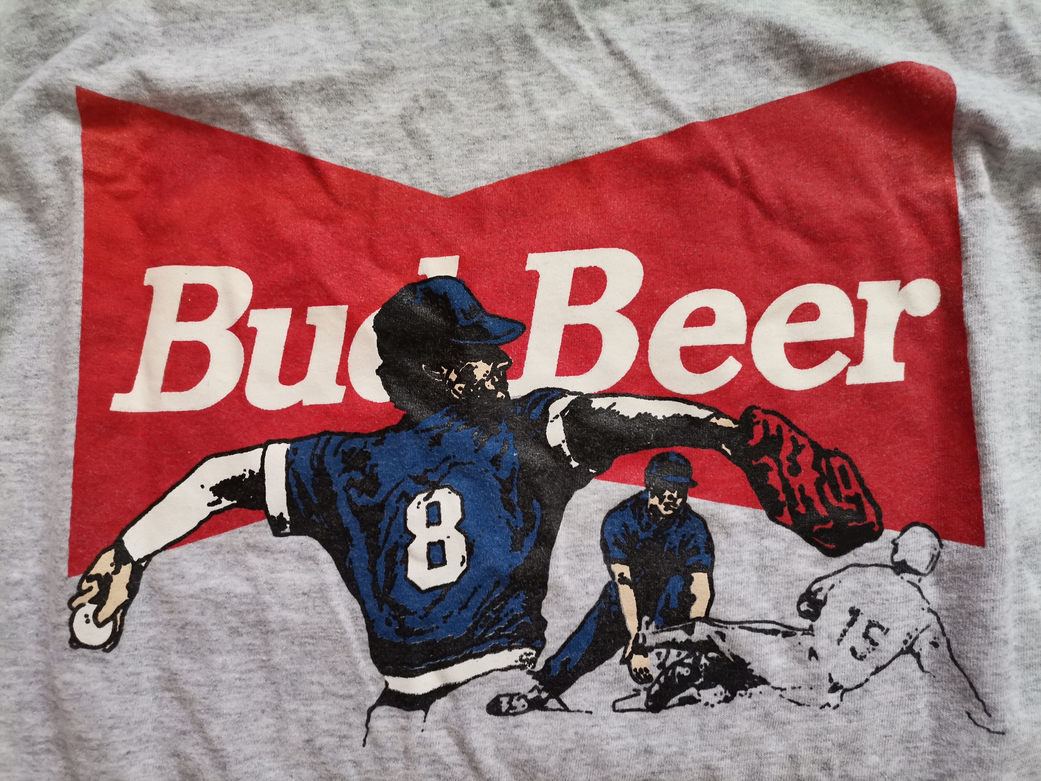 Budweiser × Vintage Vintage Screen Stars Bud Beer Single Stitch Tee Size US XL / EU 56 / 4 - 2 Thumbnail