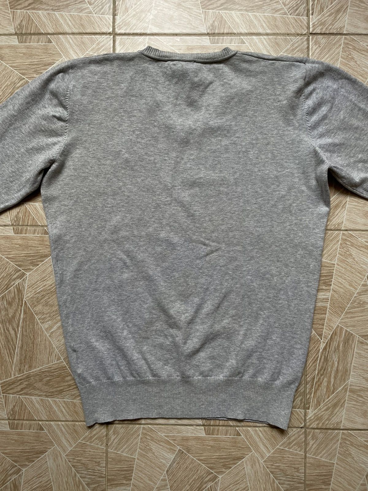 Diesel × Vintage Y2K Avant Garde Vintage Diesel V Neck Pullover Sweater Grey Size US M / EU 48-50 / 2 - 4 Thumbnail