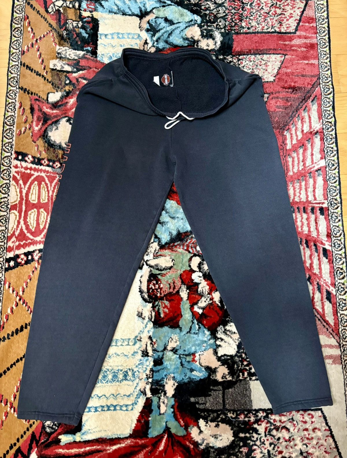 Harley Davidson Harley Davidson VTG 1999 black logo sweatpants SZ 34 M/L Size US 34 / EU 50 - 3 Thumbnail