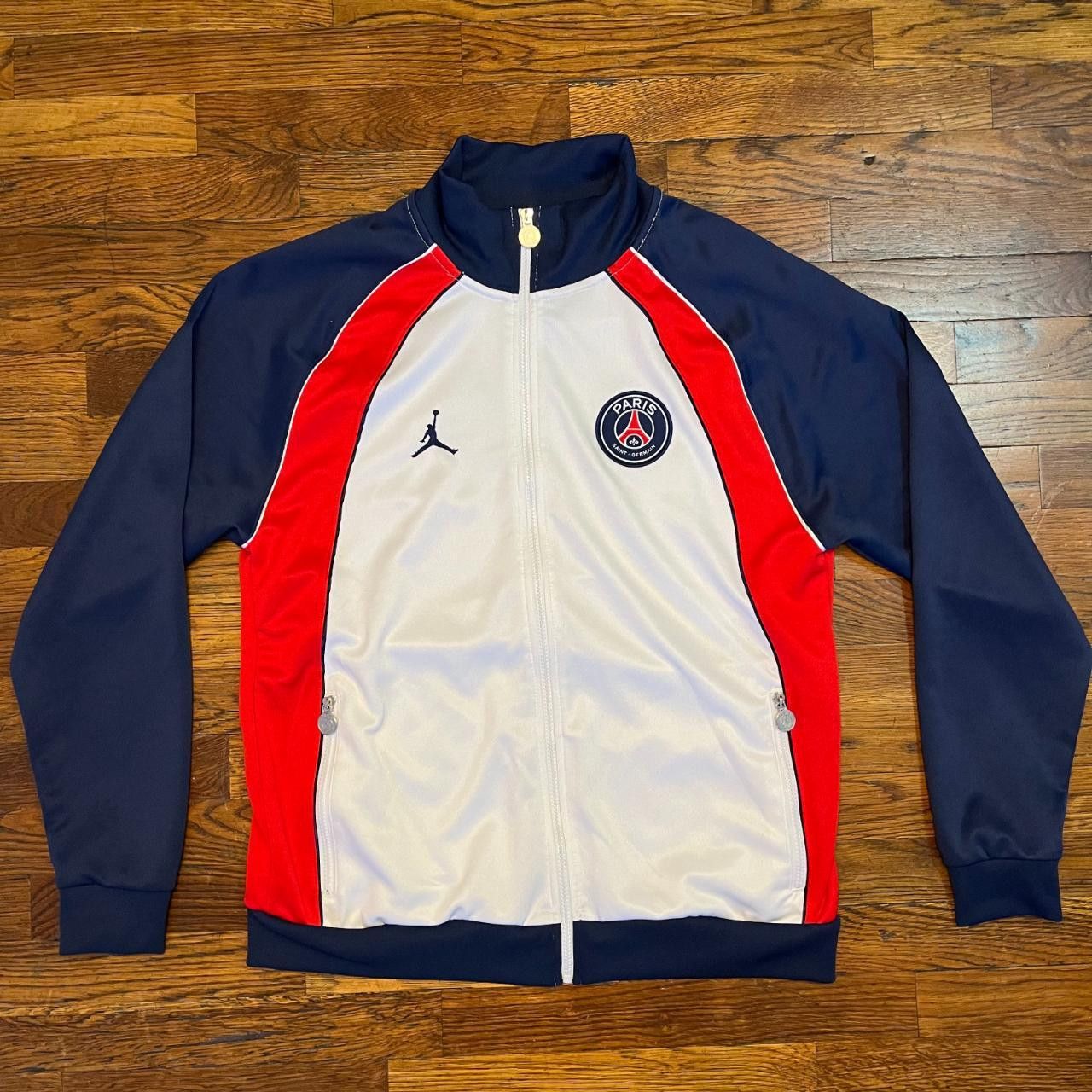 Jordan Brand Paris Saint Germain x Jordan Nylon Track Jacket Size US M / EU 48-50 / 2 - 2 Thumbnail