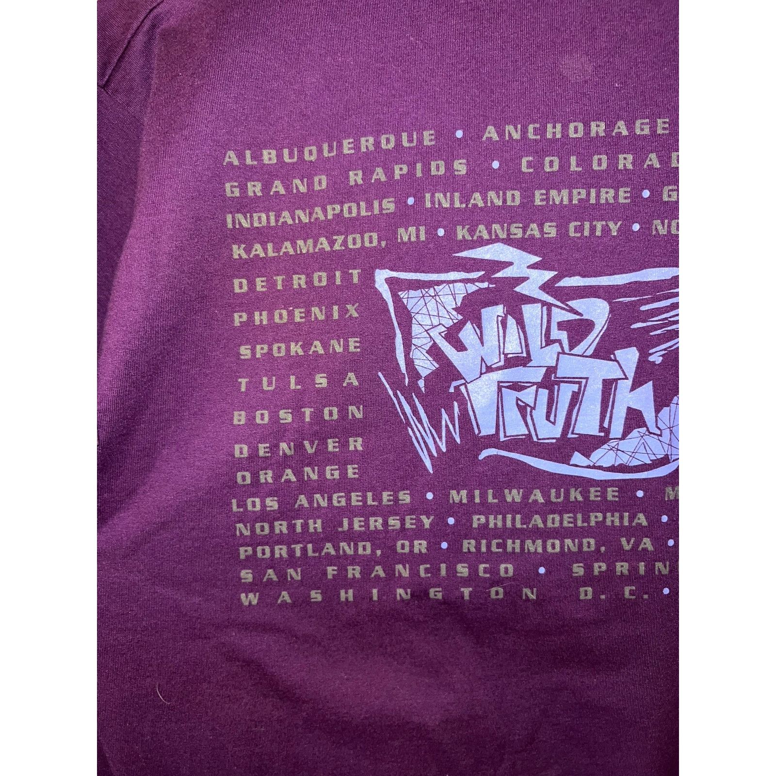 Vintage Vintage Wild Truth Shirt 10 To 20 Purple Tee VTG 90s Large Size US L / EU 52-54 / 3 - 6 Thumbnail