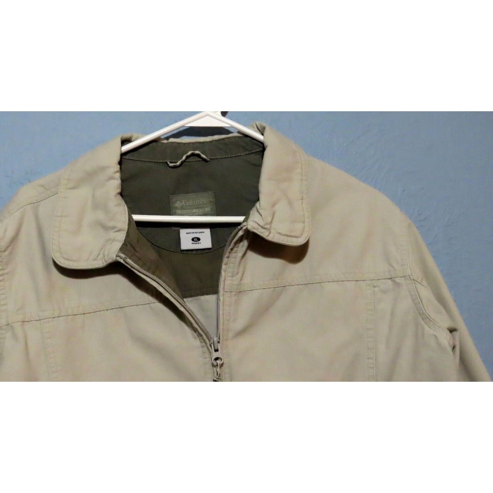 Off-White Columbia Jacket Stonewashed Granite Cloth Utility Jacket Womens XL Cotton Zip Casual Size XL / US 12-14 / IT 48-50 - 5 Thumbnail