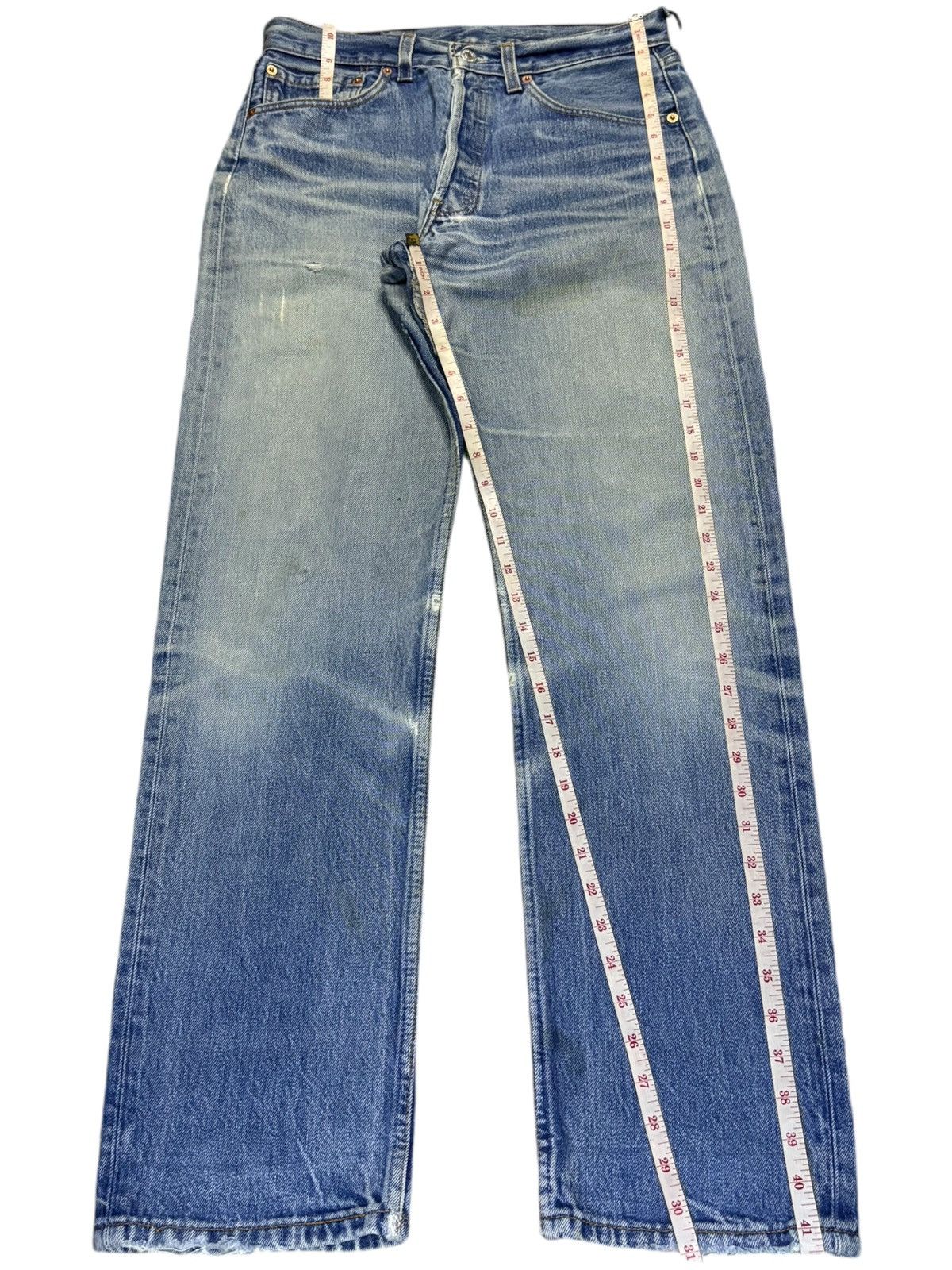 Levi's Vintage 90s Levis 501 Mud Wash Distressed Jeans Size US 30 / EU 46 - 13 Thumbnail