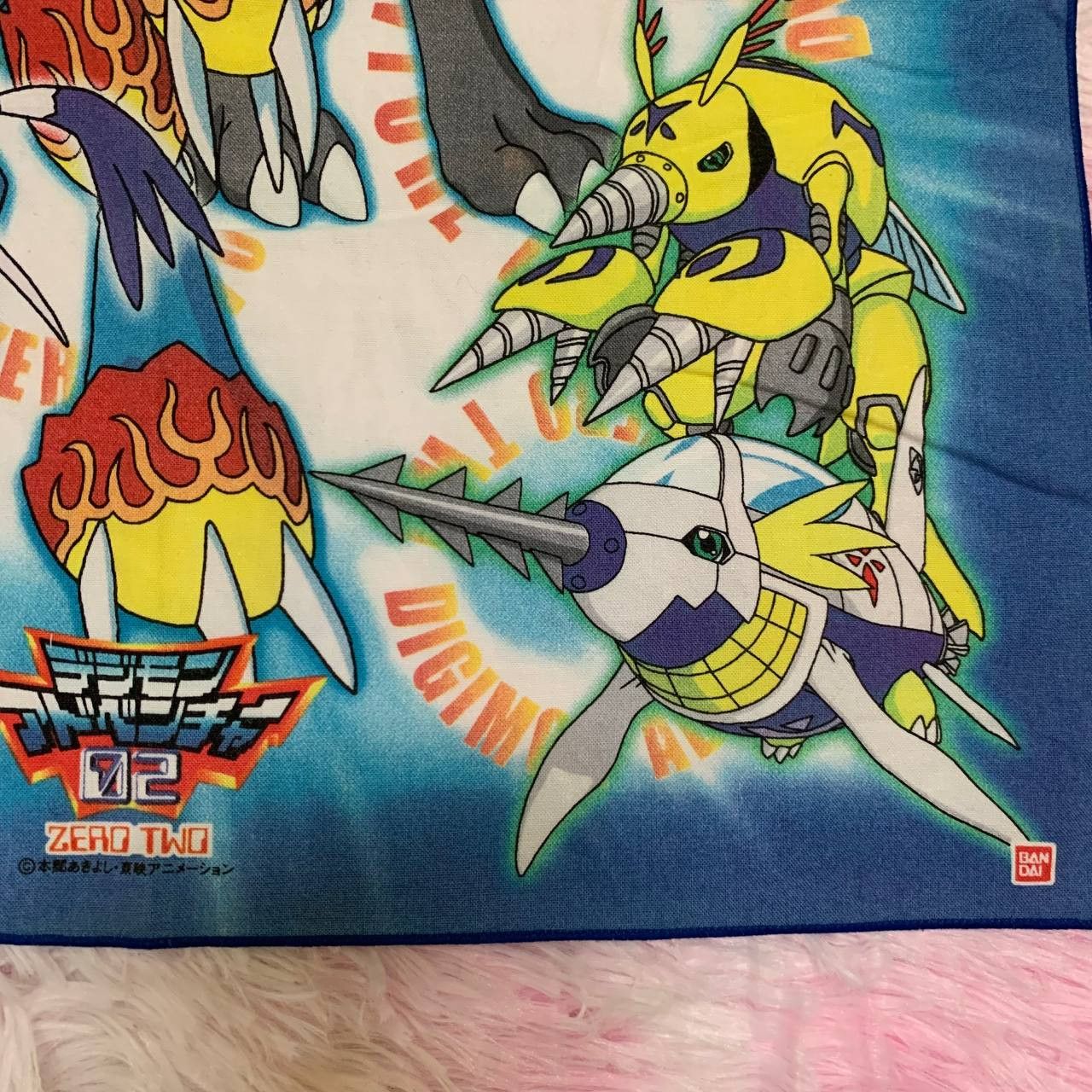 Anime × Japanese Brand × Vintage Vintage Digimon Adventure 02 Zero Two Handkerchief Bandana Size ONE SIZE - 3 Thumbnail