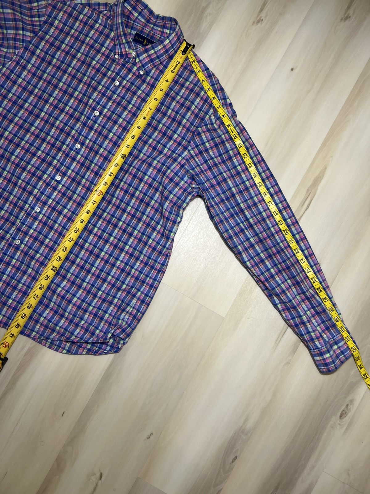 Polo Ralph Lauren Polo Ralph Lauren Long Sleeve Shirt Pink/Blue/Green Sz XL Size US XL / EU 56 / 4 - 5 Thumbnail