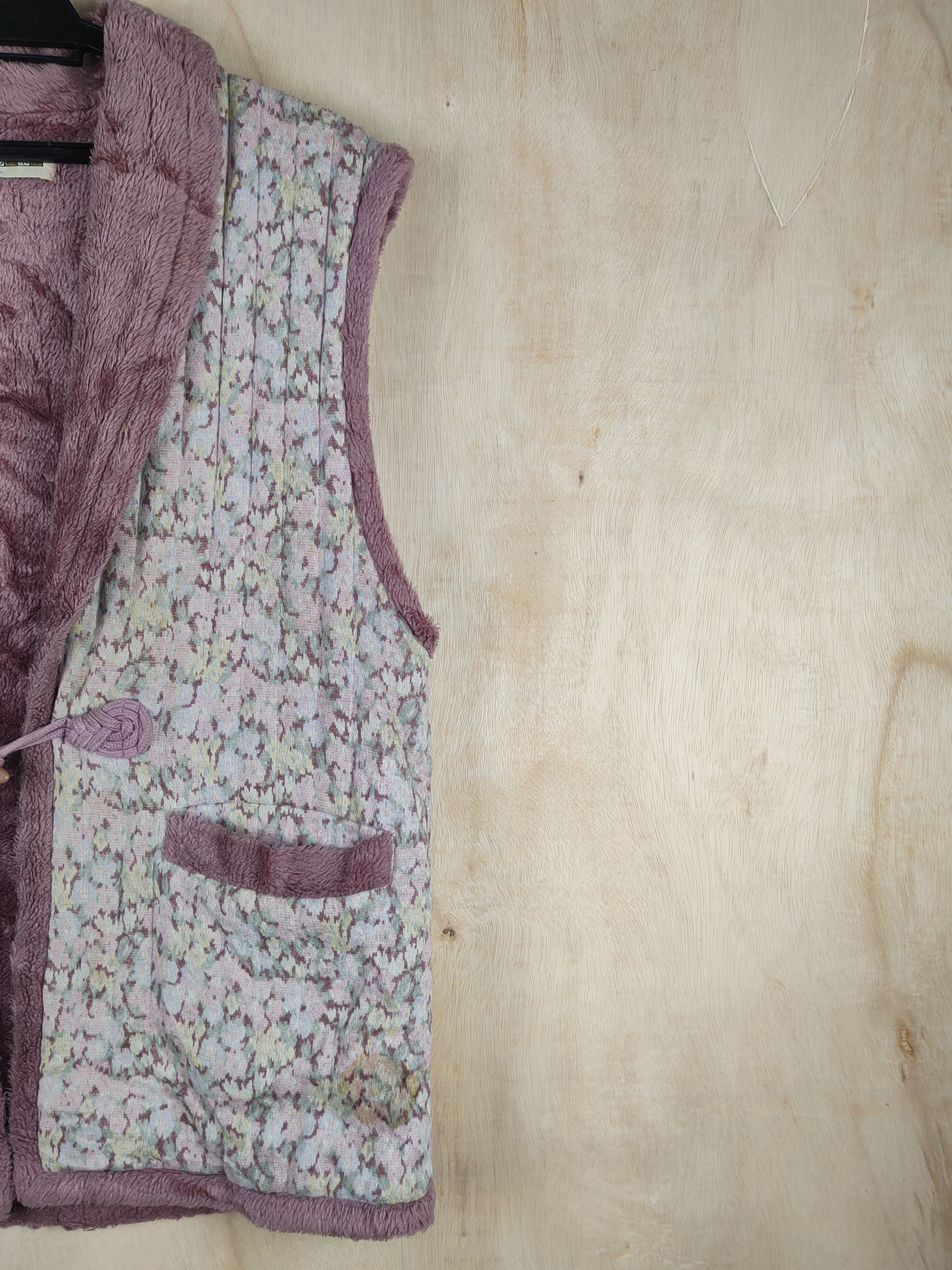 Japanese Brand Japan vintage Pink Flowers Vests #S2448 Size L / US 10 / IT 46 - 5 Thumbnail