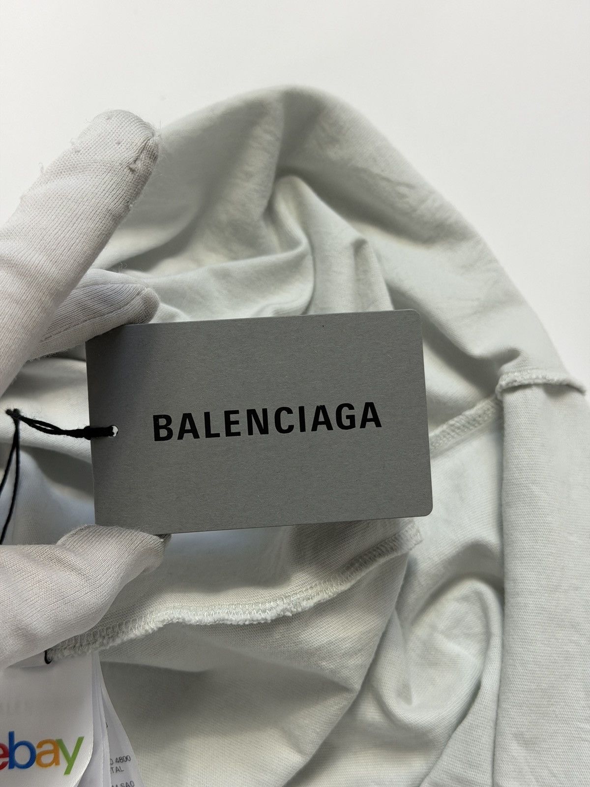 Balenciaga Balenciaga Ebay Embroidery Oversized Beige Tee Shirt Size US M / EU 48-50 / 2 - 13 Thumbnail