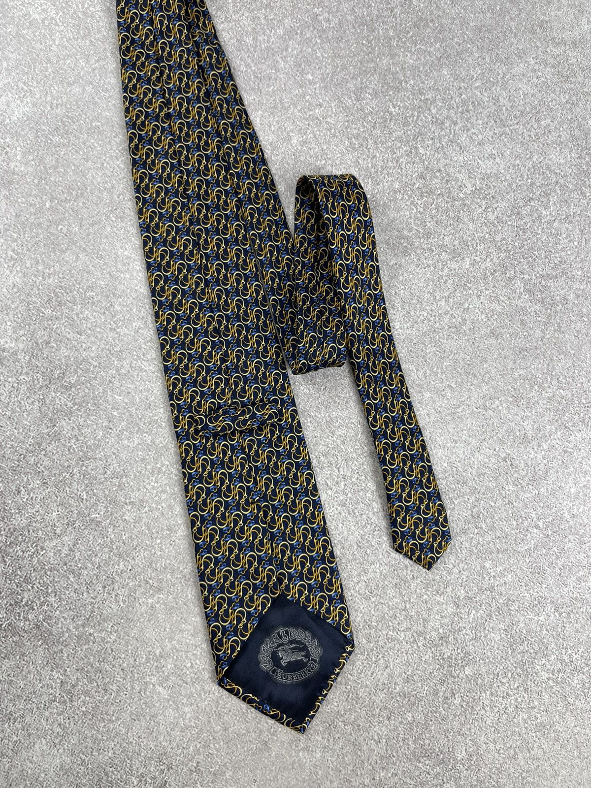 Burberry × Vintage Vintage Burberry Printed Silk Tie Size ONE SIZE - 1 Thumbnail