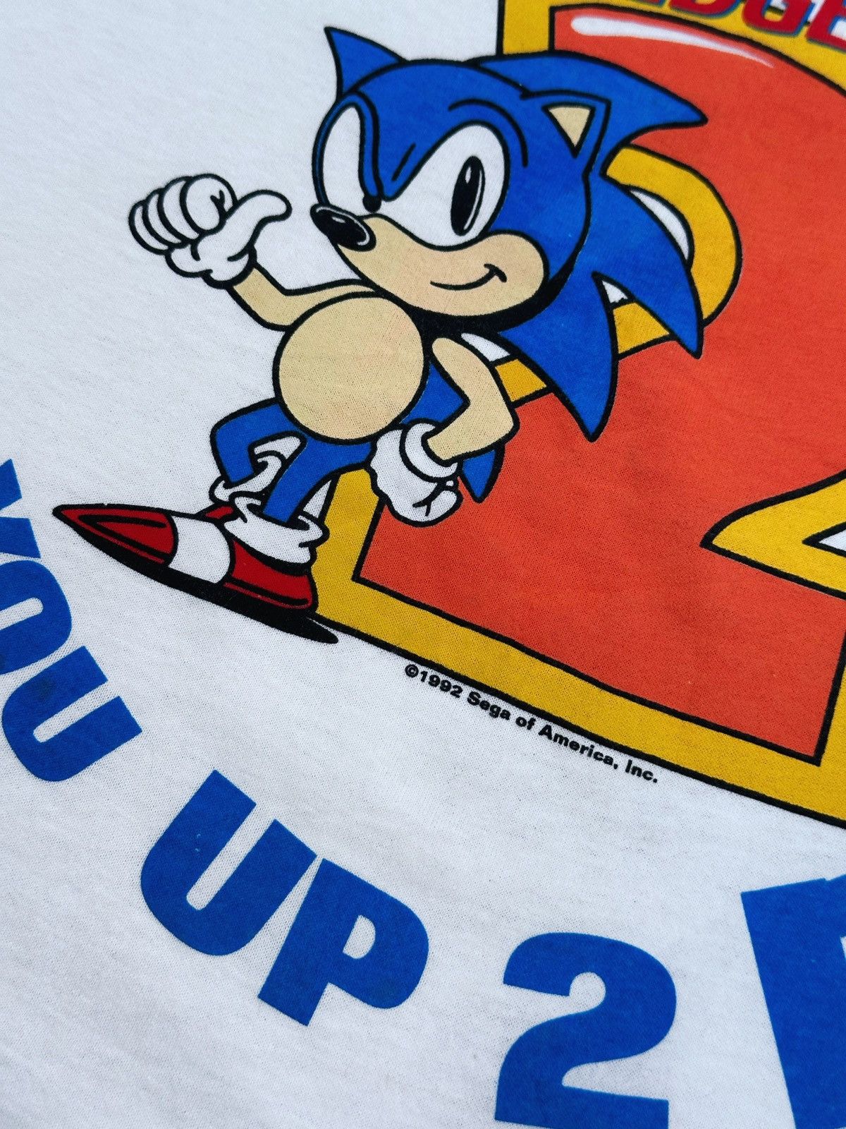 Disney × Mickey Mouse × Vintage VINTAGE 1992 SONIC THE HEDGEHOG ARE YOU UP 2 IT? | DEADSTOCK Size US XL / EU 56 / 4 - 3 Thumbnail