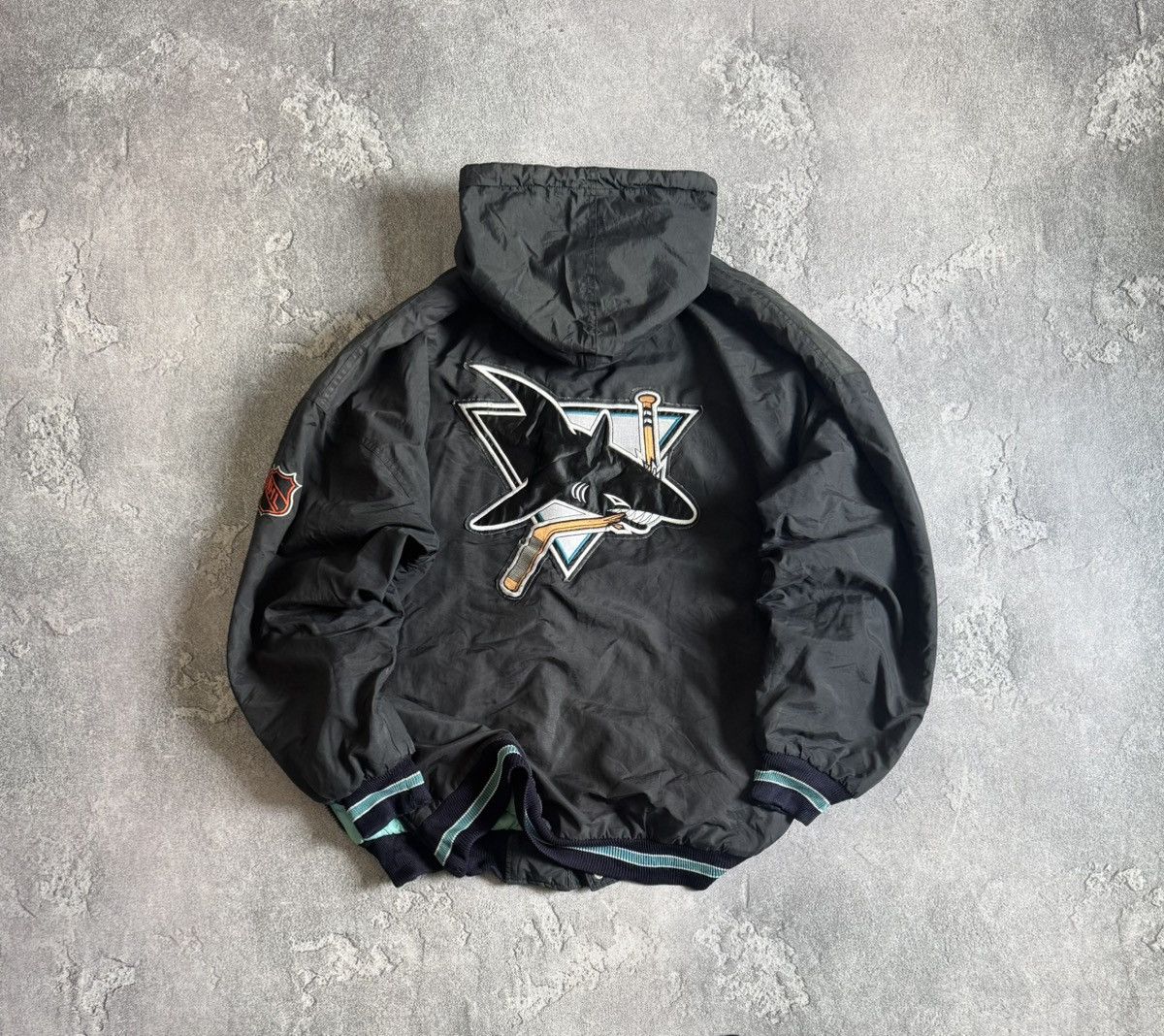 Starter XL San Jose Sharks 🦈 NHL vintage bomber jacket zip