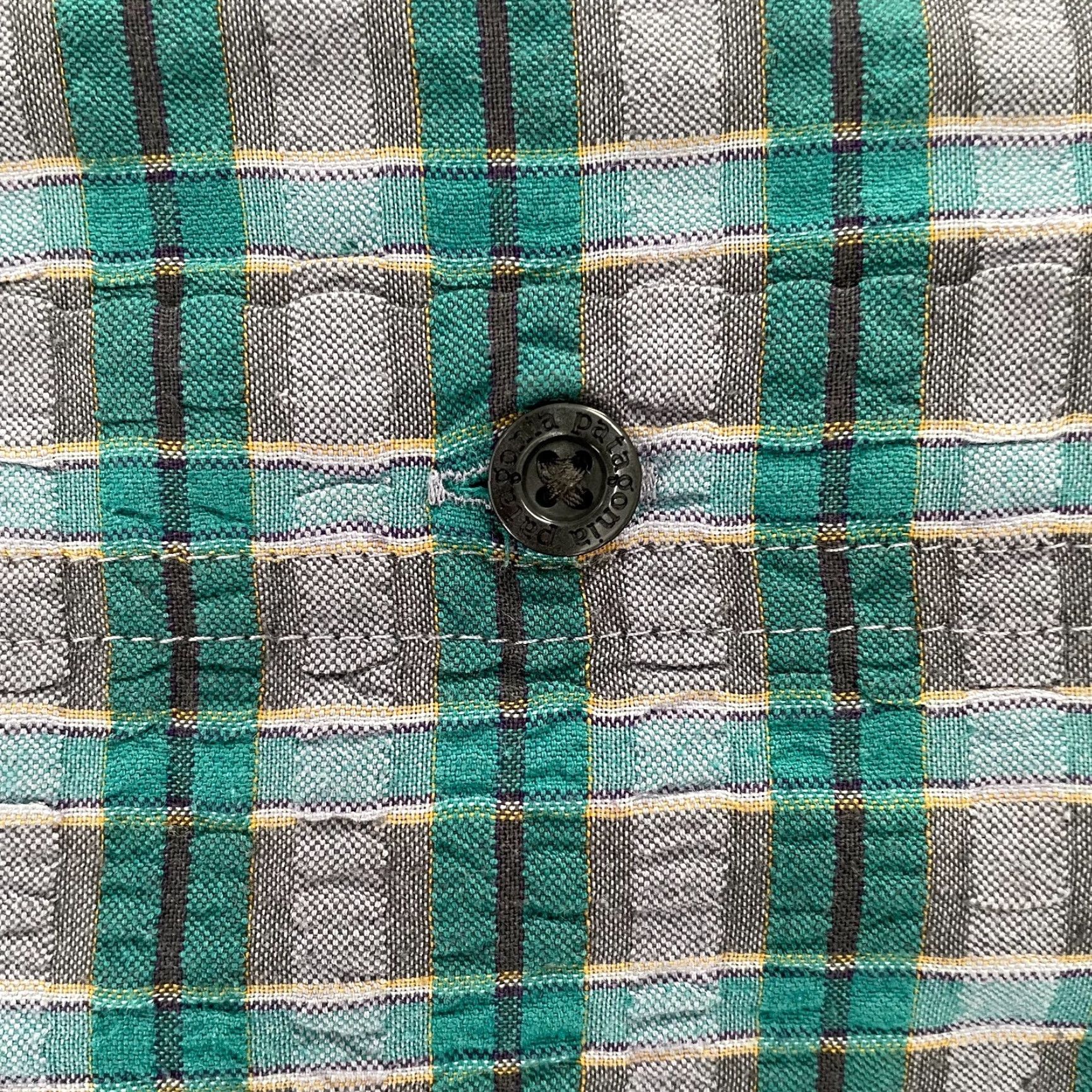 Patagonia Patagonia Men's Large Green Gray Shirt Button-Up Short Sleeve Plaid Logo Casual Travel Size US L / EU 52-54 / 3 - 5 Thumbnail