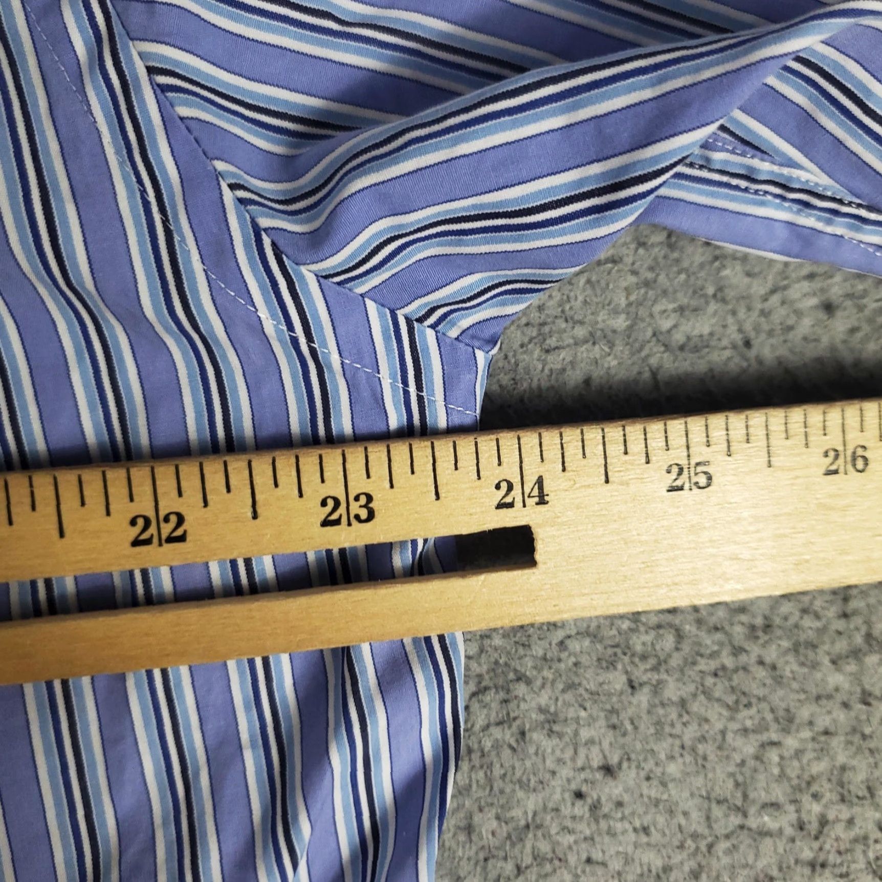 Faconnable VINTAGE Faconnable Shirt Mens Medium Short Sleeve Blue White Striped Cotton Business Casual Size US M / EU 48-50 / 2 - 5 Thumbnail