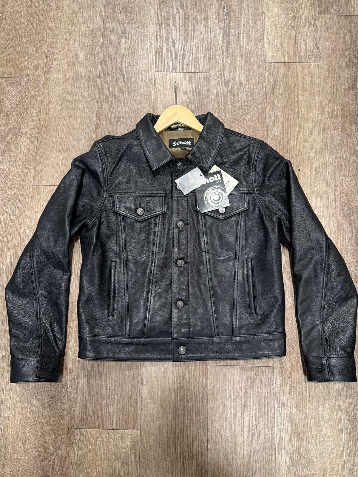 Schott Schott NYC Trucker Jacket Size L Size L / US 10 / IT 46 - 1 Thumbnail