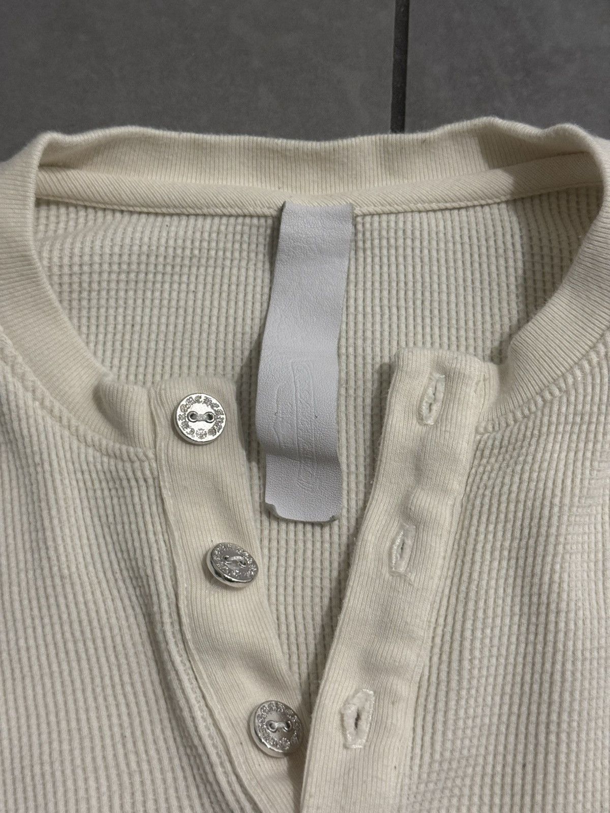 Chrome Hearts Chrome Hearts Logo Embroidered Waffle Henley Half-Sleeve Size US S / EU 44-46 / 1 - 5 Thumbnail