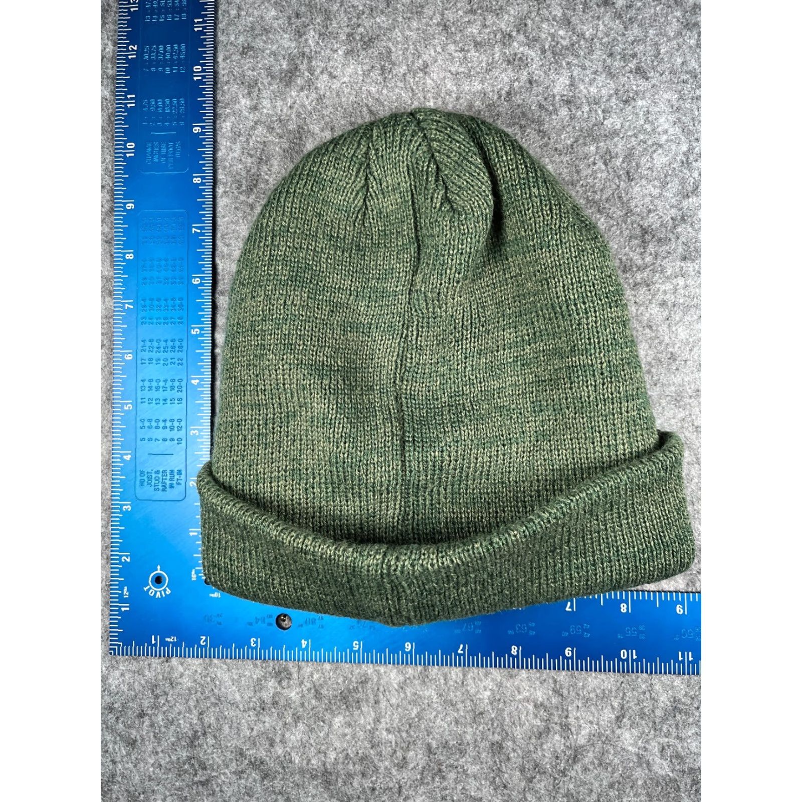 Vintage Gold Medal Beanie Adult One Size Green Knit 100% Acrylic Ski Clear Creek Toque Size ONE SIZE - 4 Thumbnail
