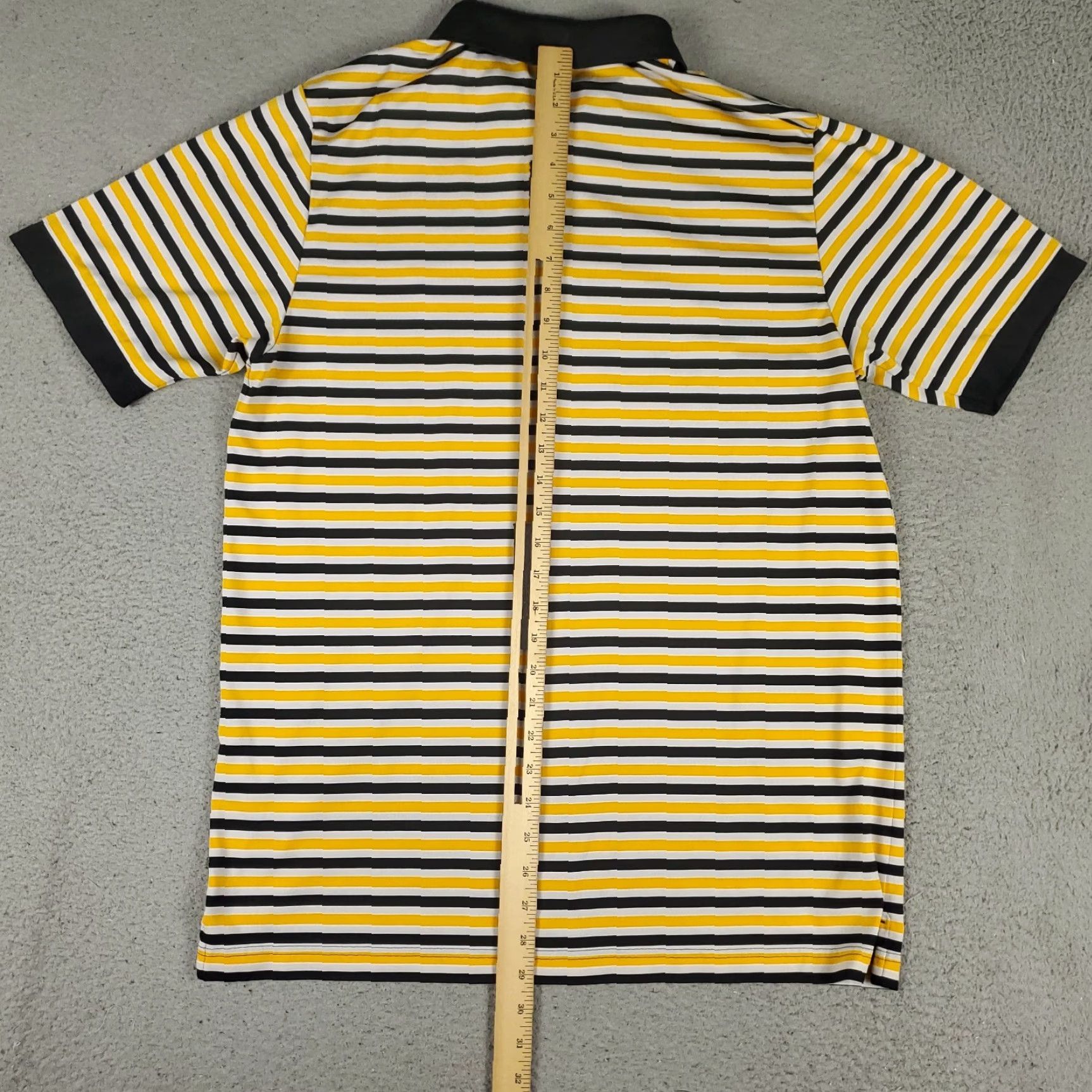 Callaway Callaway Polo Shirt Mens Large Yellow Striped Opti Dri Fit Short Sleeve Golf Size US L / EU 52-54 / 3 - 4 Thumbnail