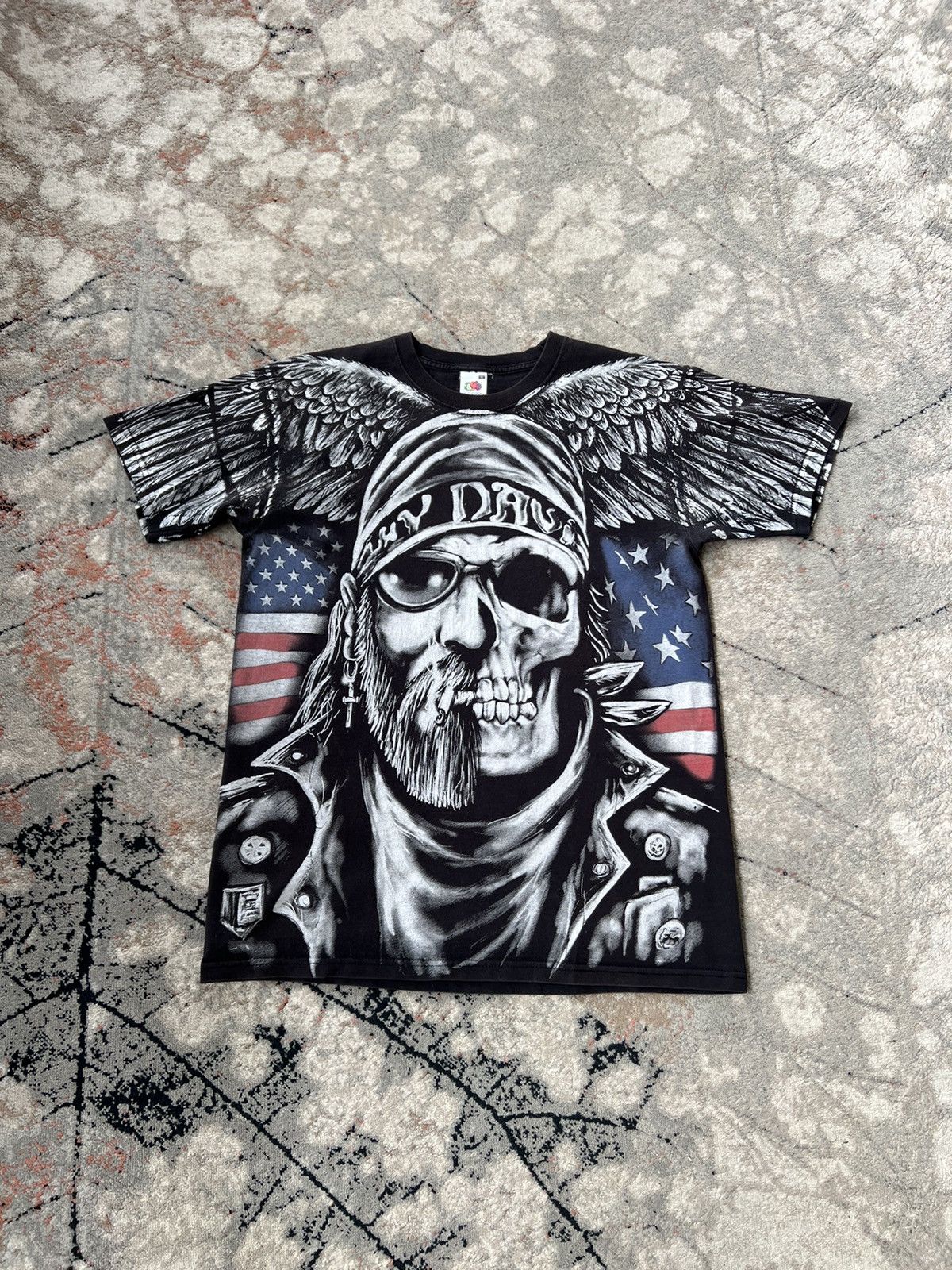 Other Vintage Biker Born Live Free Or Die Tee Size US M / EU 48-50 / 2 - 1 Thumbnail