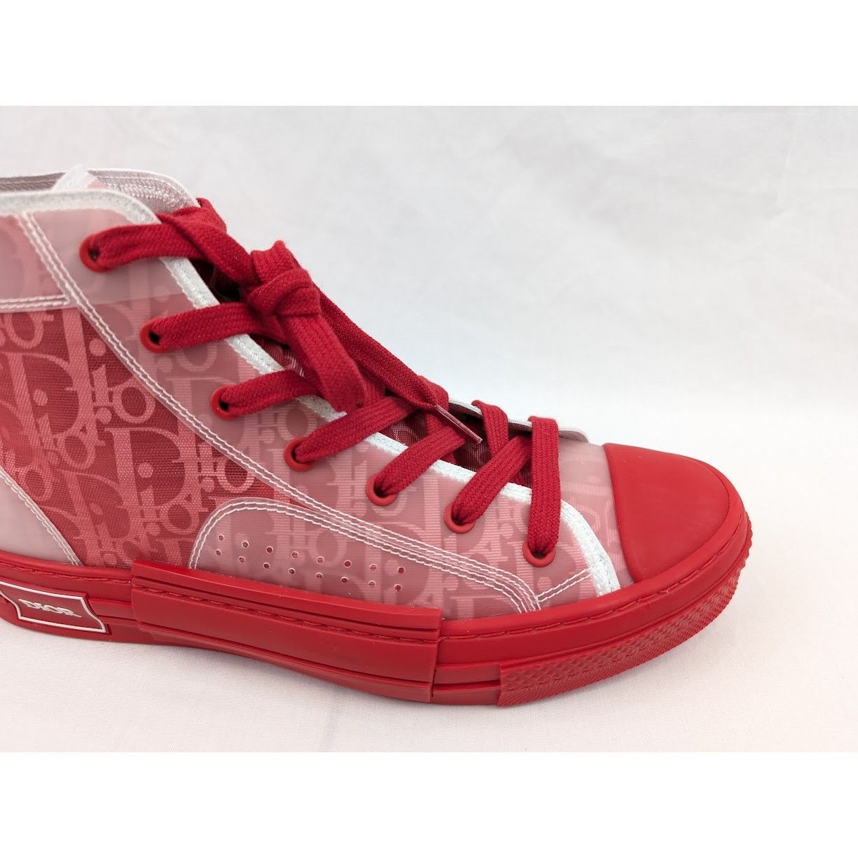 Dior o1rshd1 B23 High-Top Oblique Sneakers in Bordeaux/Ro Size US 8 / EU 41 - 3 Thumbnail
