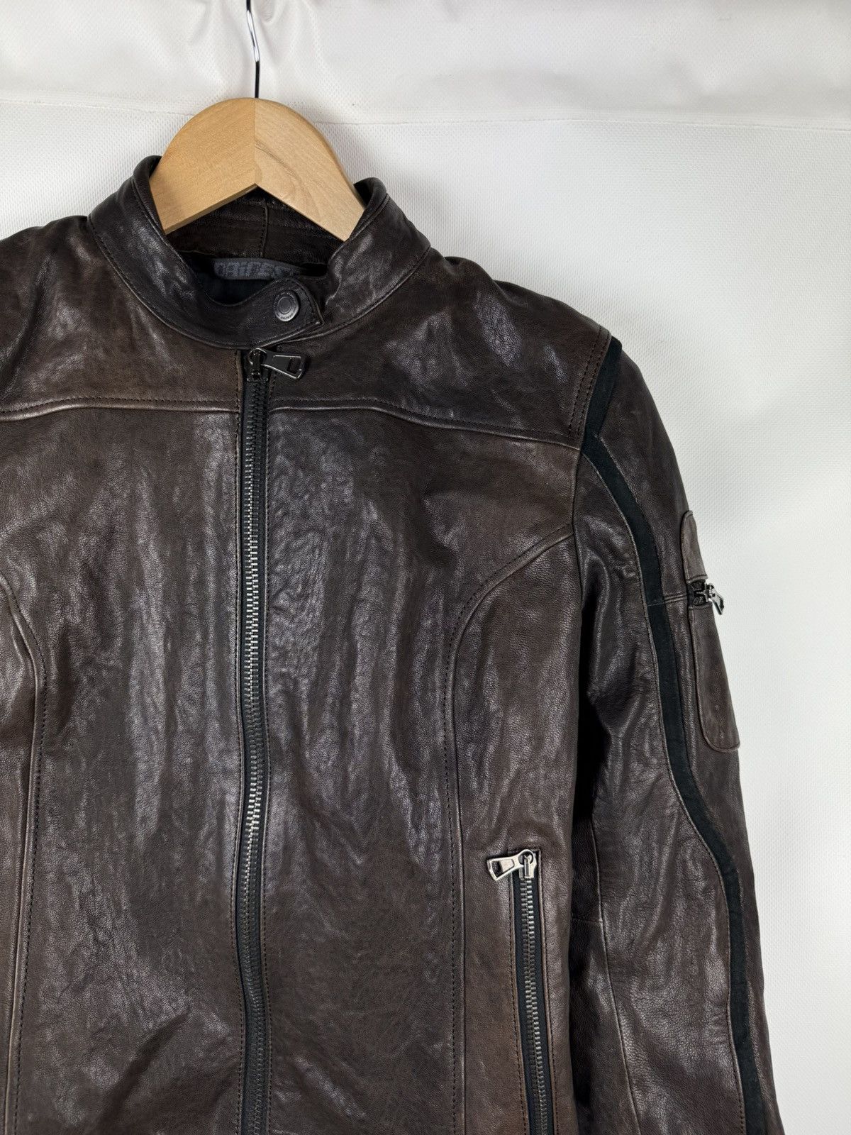 Dainese Dainese Ladies Leather Biker Racing Motorcycle Jacket Size M / US 6-8 / IT 42-44 - 5 Thumbnail