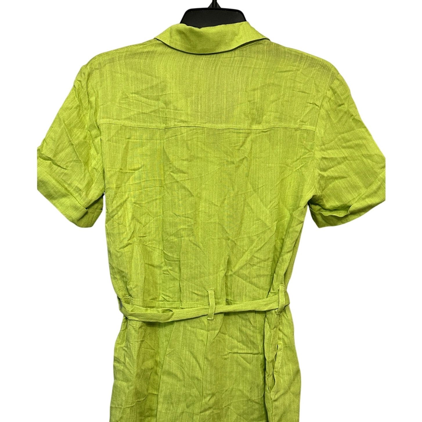 Other Good Luck Gem Romper Belted Button-Down Neon Green Small Size 27" / US 4 / IT 40 - 6 Thumbnail