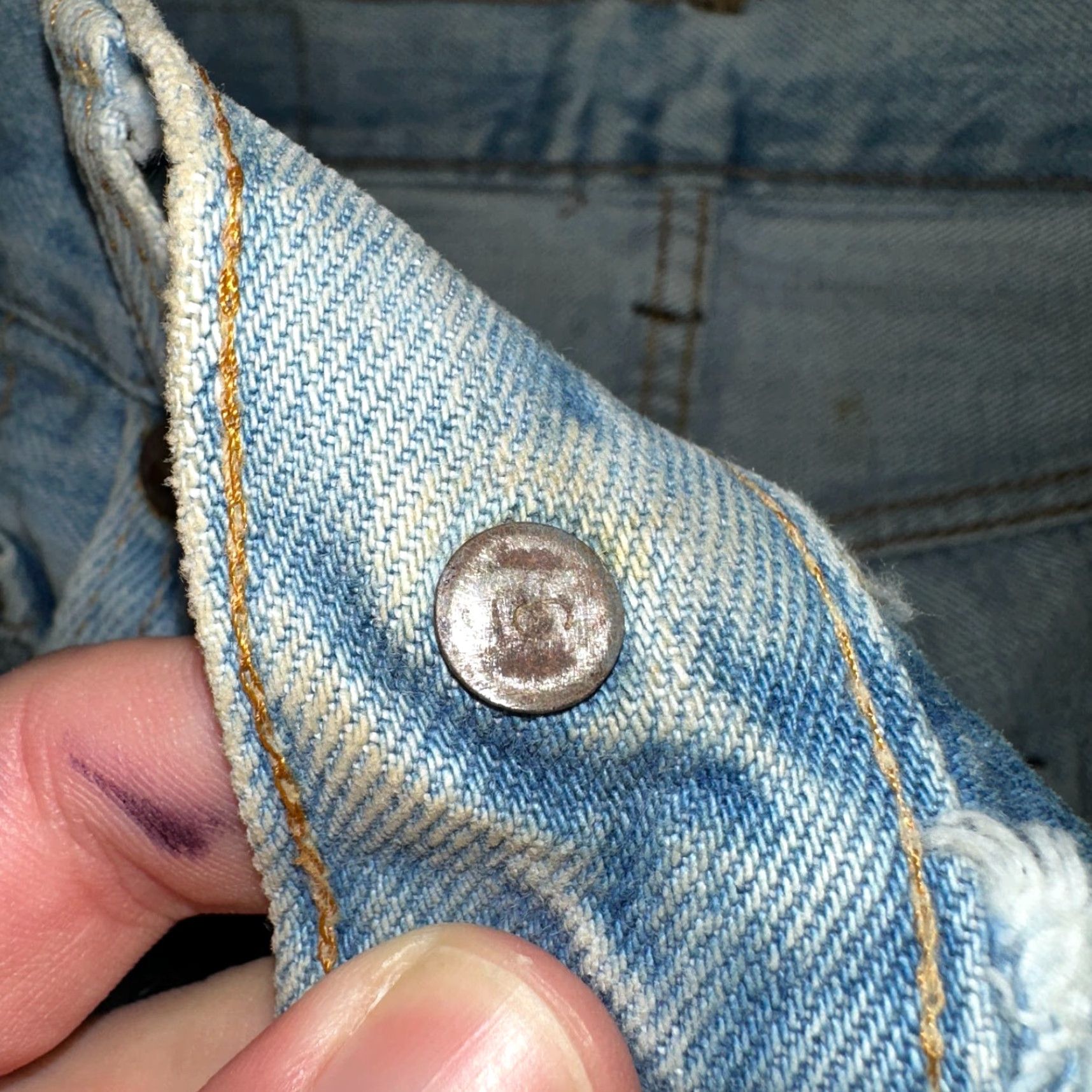 Levi's Levi's 501 XX Jeans Vintage 80s Light Wash USA Denim Classic Straight Men 29x30 Blue Distressed Size US 29 - 6 Thumbnail