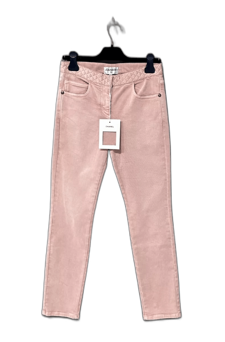 Chanel Pink Quilted Long Pants by Chanel Size 36" / US 14 / IT 50 - 1 Thumbnail