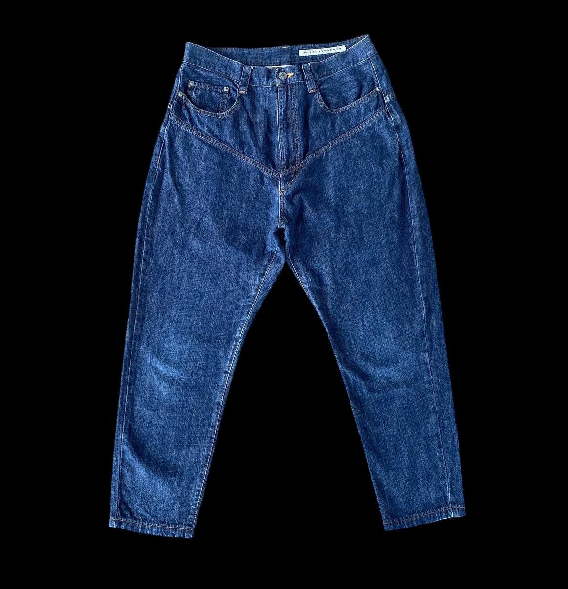 Issey Miyake SUNAOKUWAHARA JAPAN SHORT ANKLE CUT DENIM Size US 30 / EU 46 - 2 Thumbnail