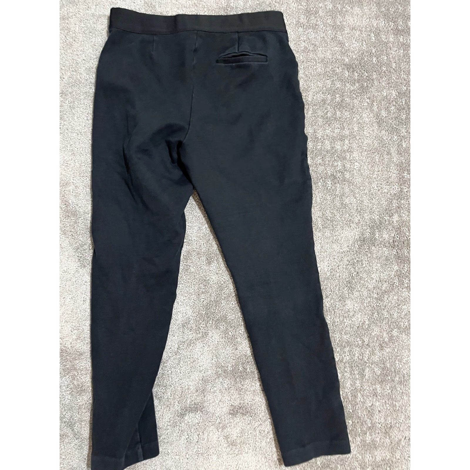 Gap Gap Pants Women Medium Black Side Zip Stretch Pull-On Slim Fit Size 32" / US 10 / IT 46 - 3 Thumbnail