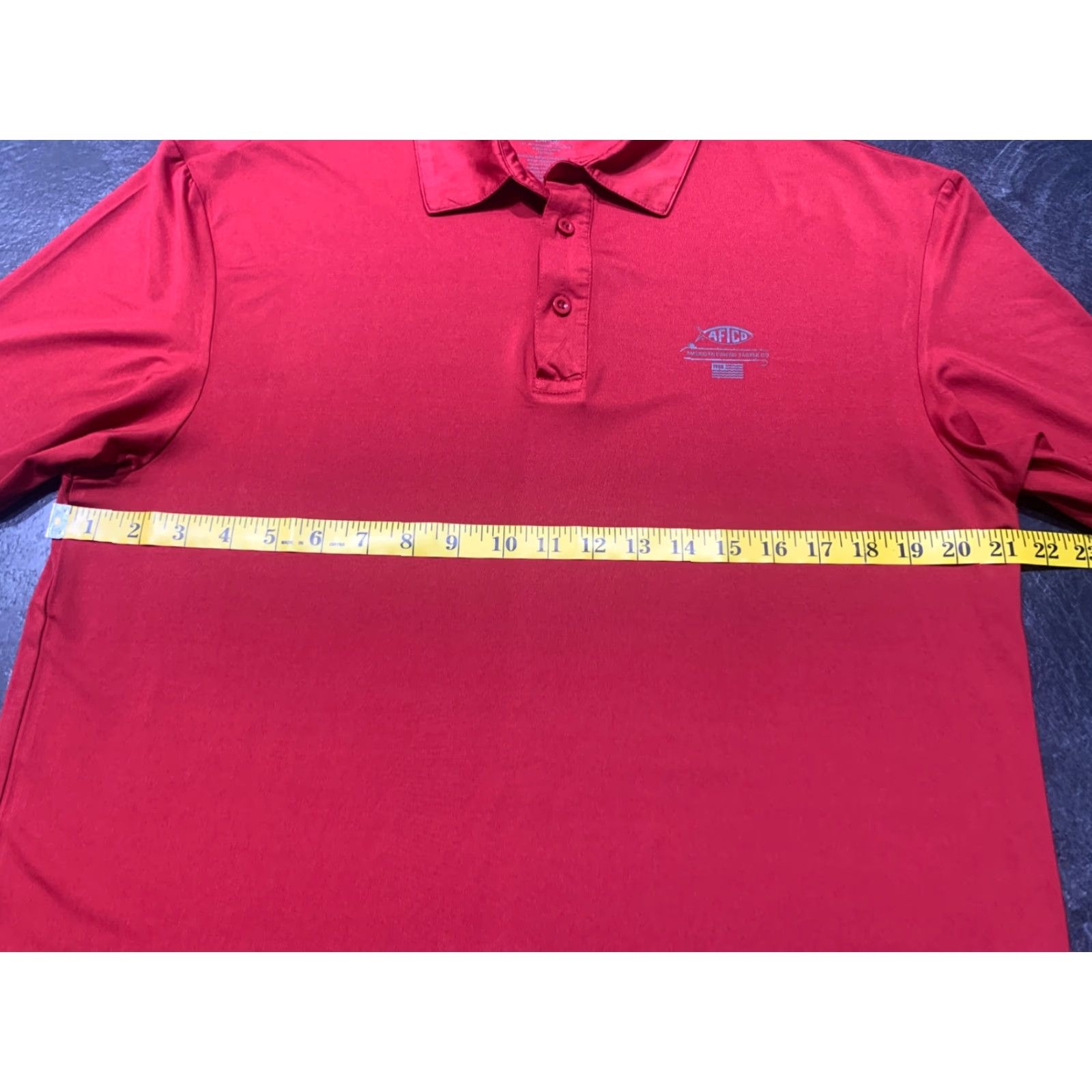 Vintage VINTAGE AFTCO Polo Shirt Men Large Red Performance 90s Size US L / EU 52-54 / 3 - 7 Thumbnail