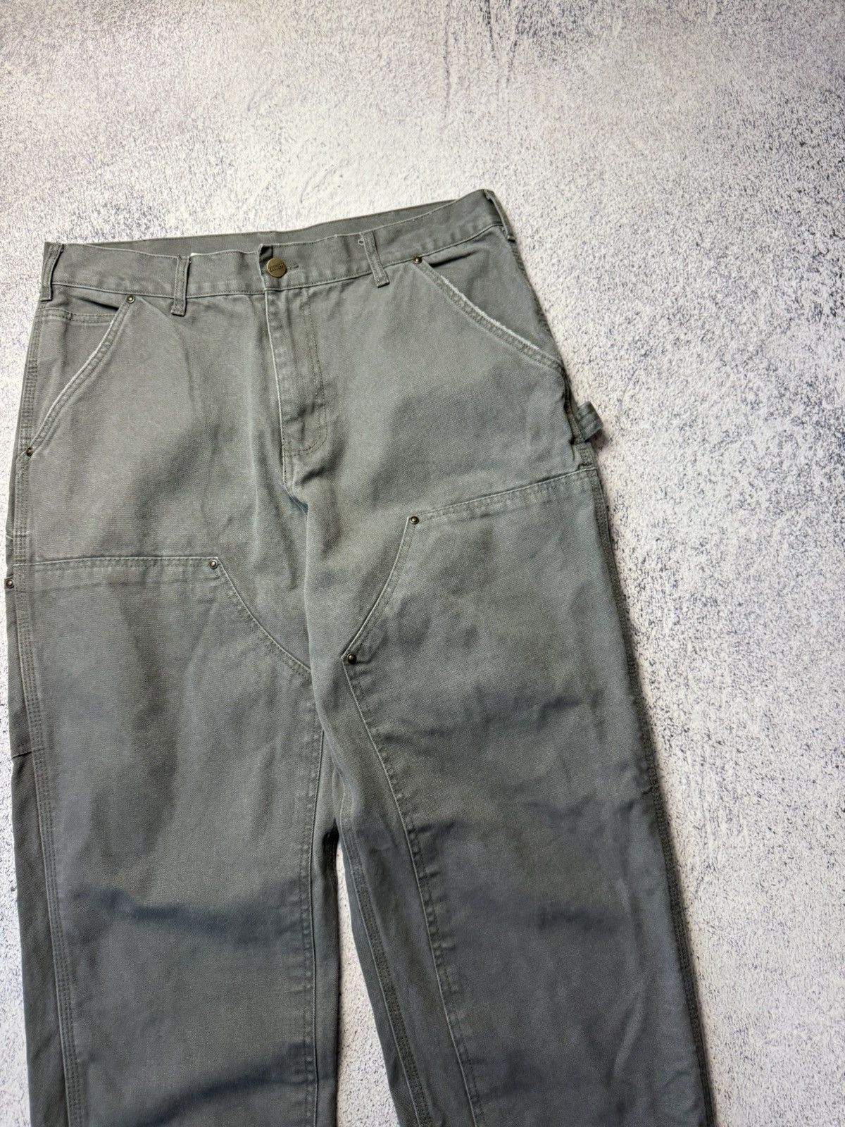 Carhartt Vintage Carhartt Double Knee Work Wear Pants Grey Sz 30 x 32 Size US 32 / EU 48 - 19 Thumbnail