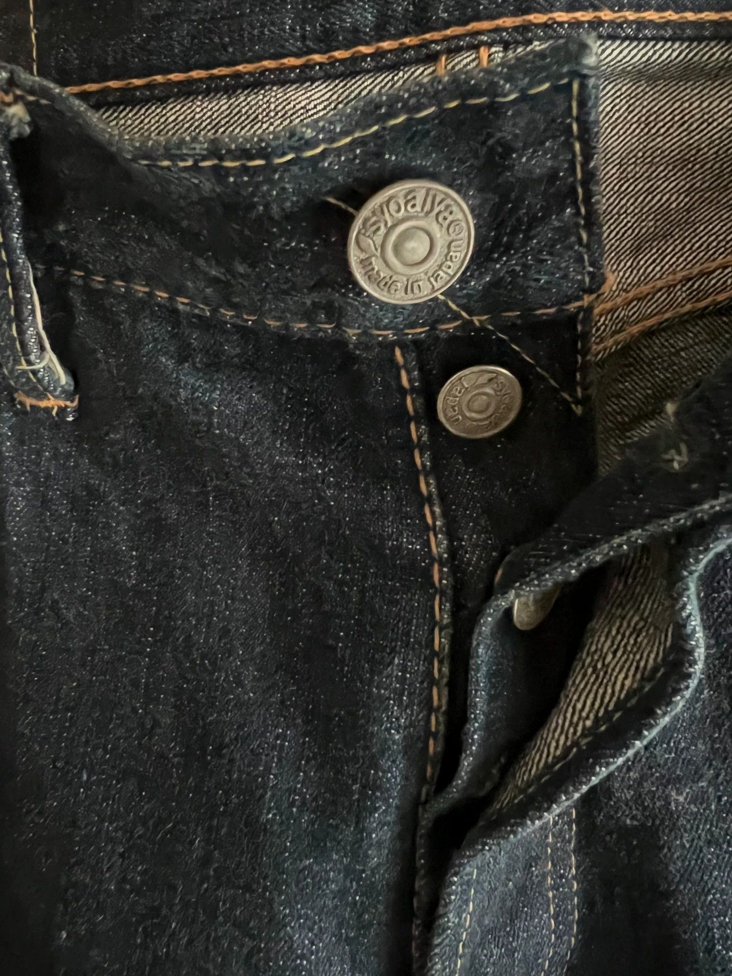 Pure Blue Japan Pure Blue Japan Raw 14oz Straight Jeans M Size US 33 - 5 Thumbnail