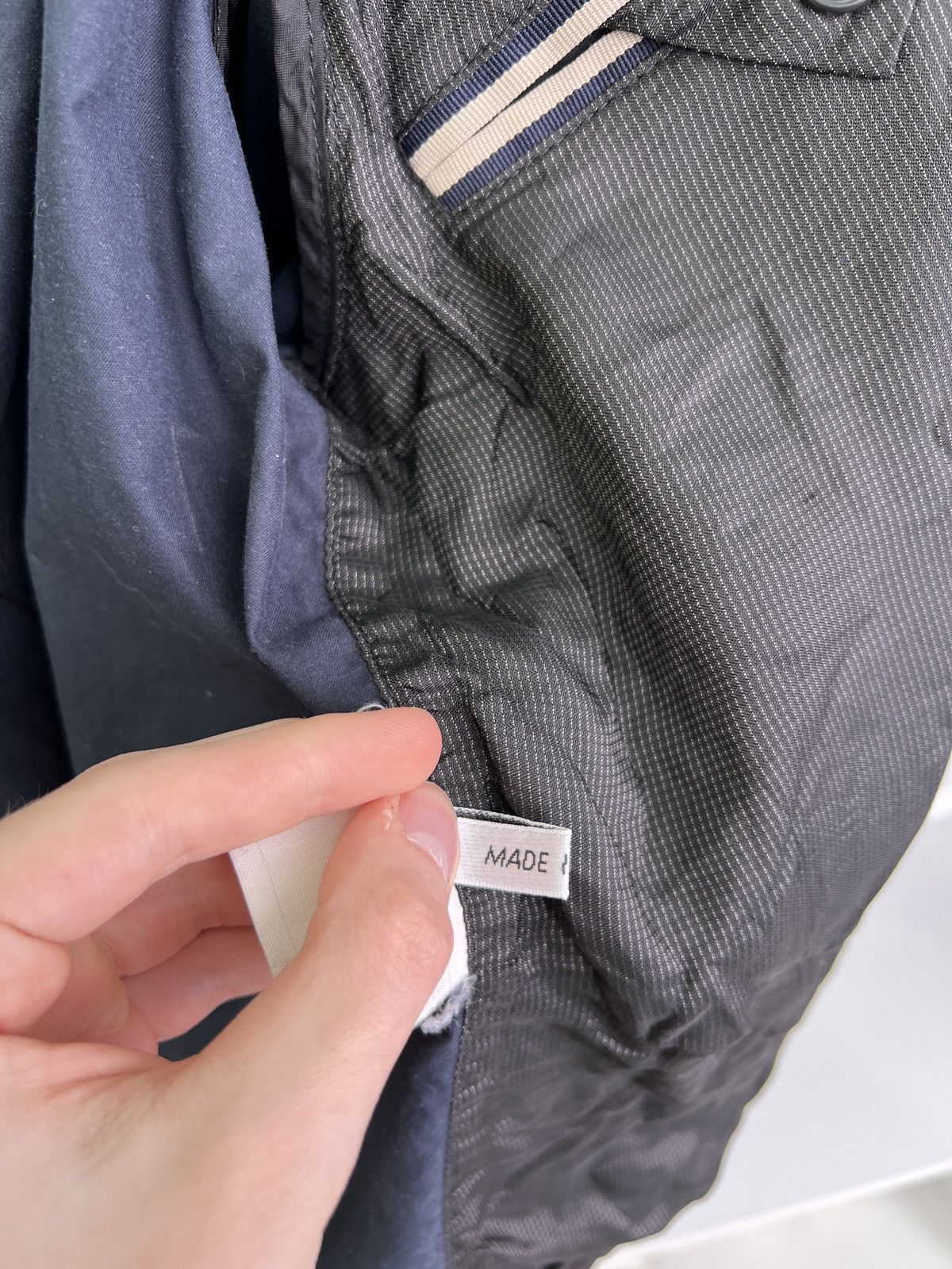 Canali × Designer × Vintage Vintage Canali Bomber Navy Jacket Size US M / EU 48-50 / 2 - 13 Thumbnail