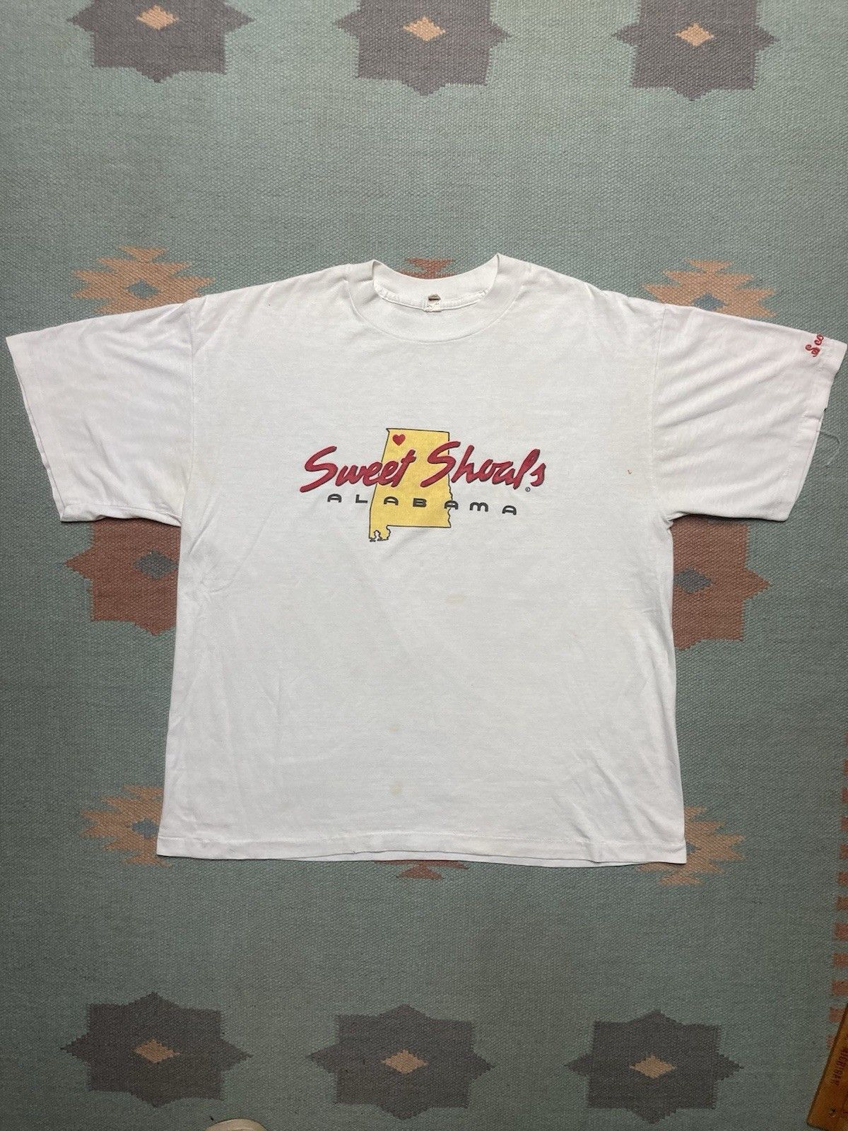 Vintage 80s t shirt sweet shoals Alabama soft single stitch boxy XL Size US L / EU 52-54 / 3 - 1 Thumbnail