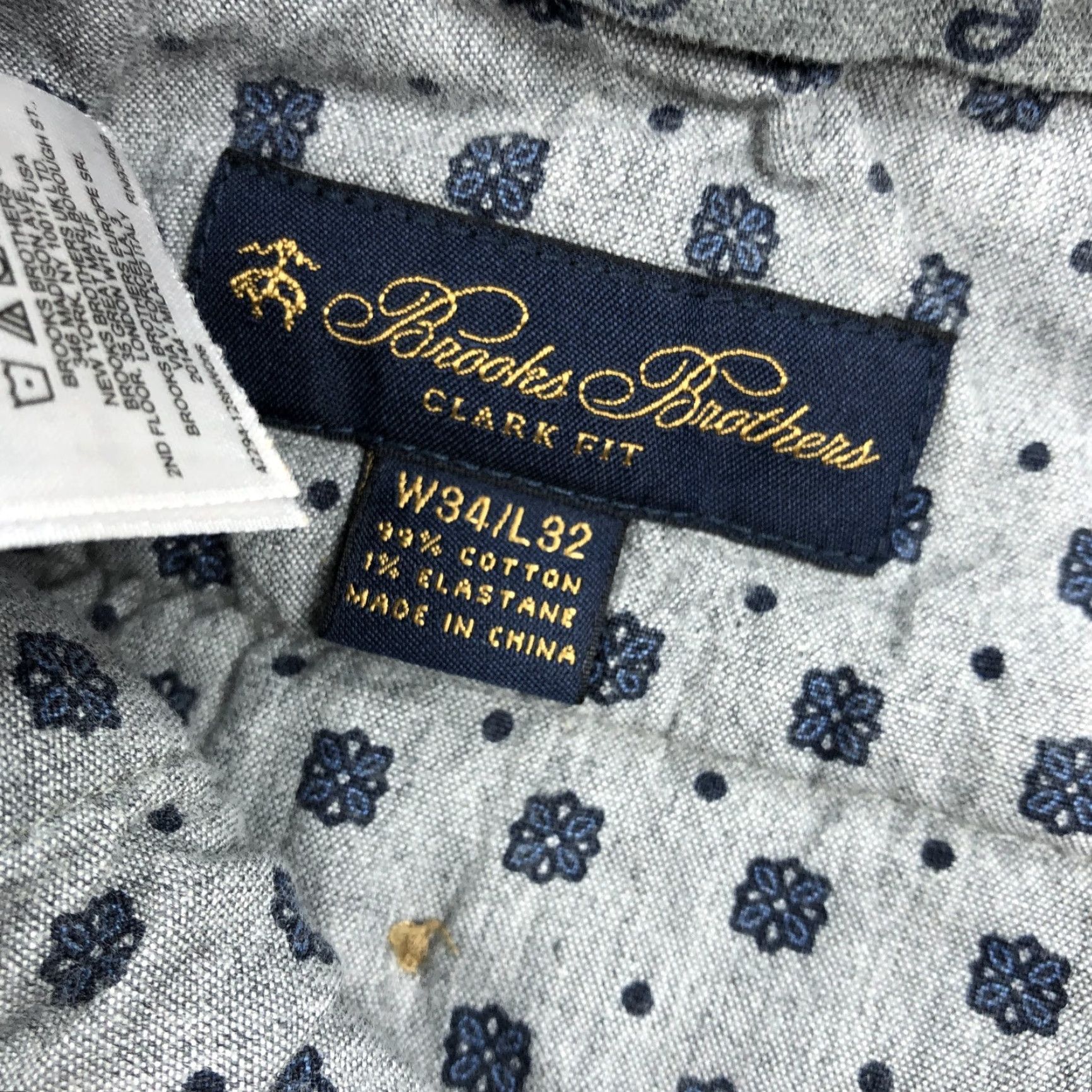 Brooks Brothers Brooks Brothers Clark Fit Men's Corduroy Pants W34 L32 Brown Flat Front Casual Size US 34 / EU 50 - 6 Thumbnail