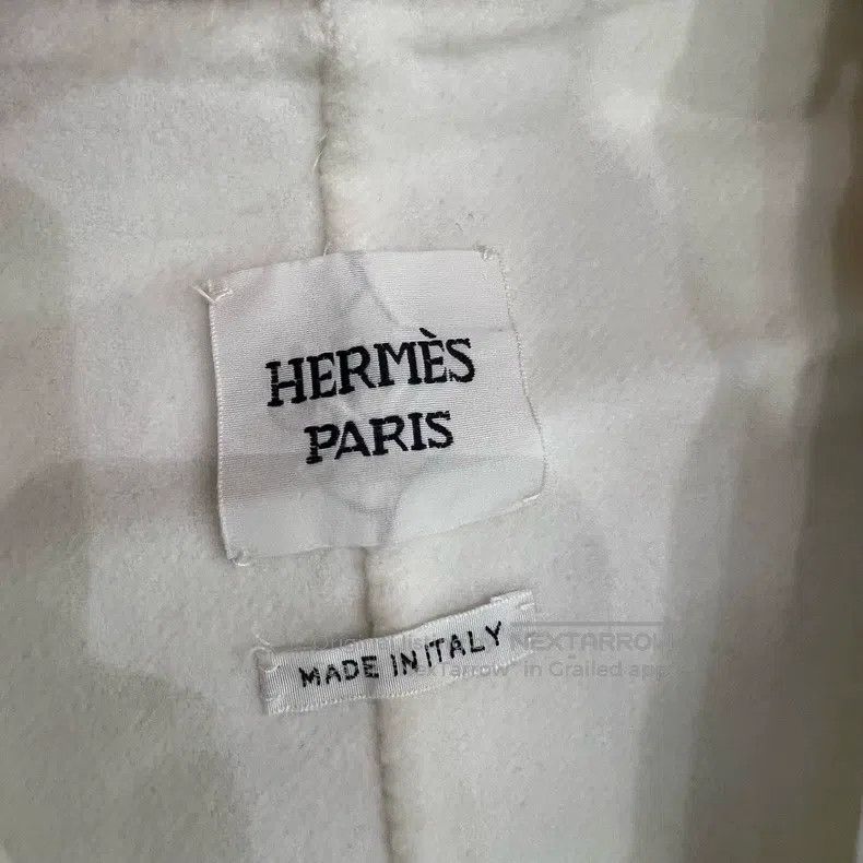 Hermes Hermes 22 Autumn-Winter Off-White Cashmere Coat Size XS / US 0-2 / IT 36-38 - 2 Thumbnail