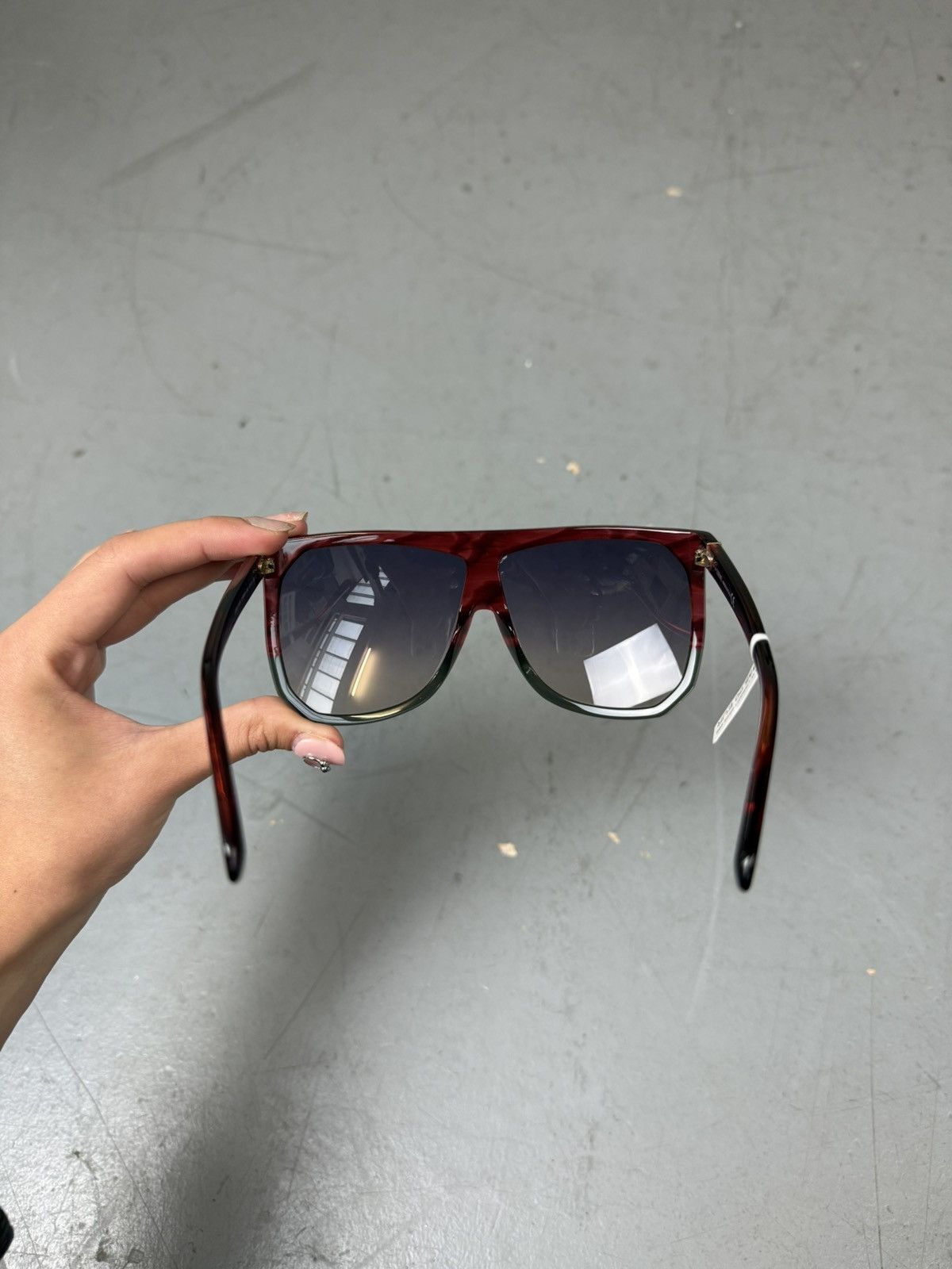 Loewe Loewe Big Glasses Red Sunglasses Size ONE SIZE - 3 Thumbnail