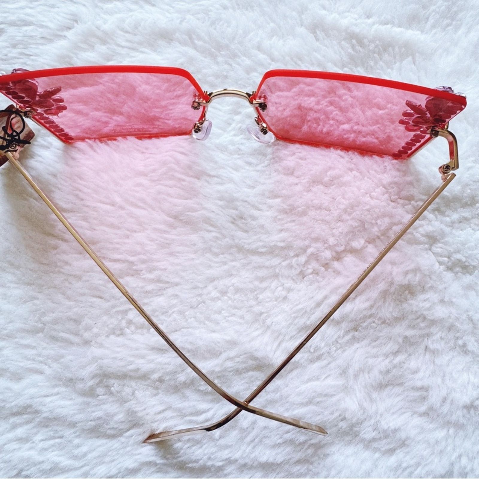 Other Nora Pink Square Sunglasses Size ONE SIZE - 9 Thumbnail