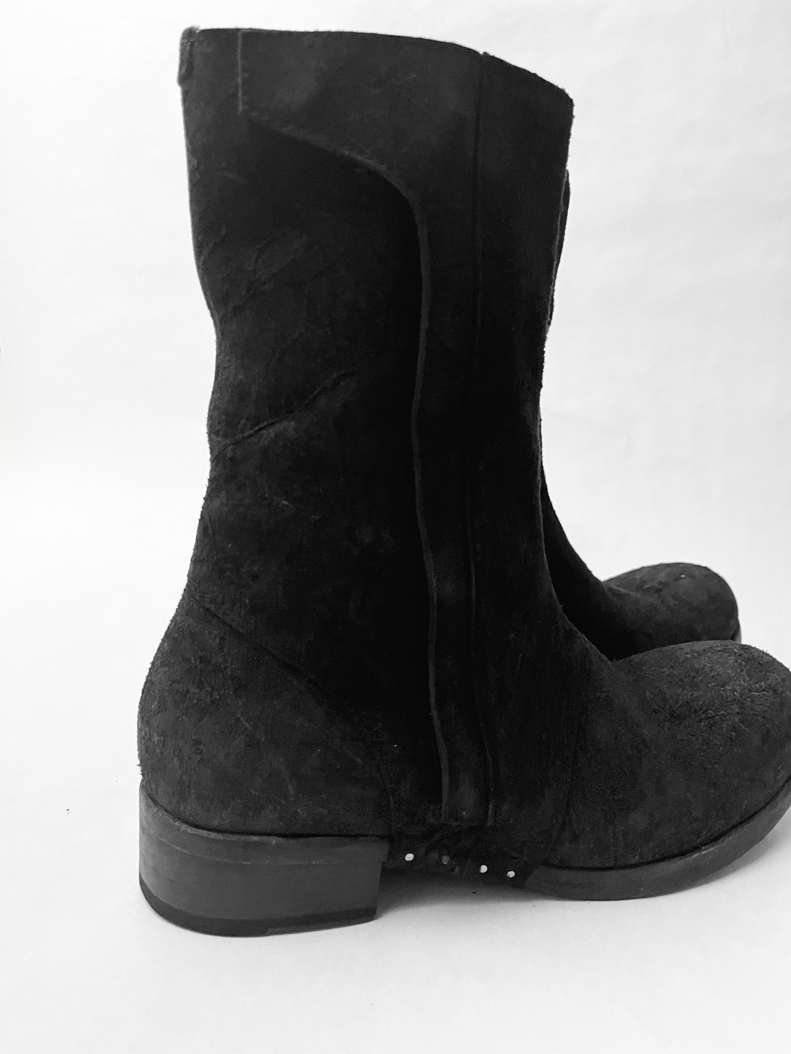 Alexandre Plokhov NEW -M914 CROSTA BLACK- DISTRESSED SUEDE BOOT Size US 9 / EU 42 - 4 Thumbnail