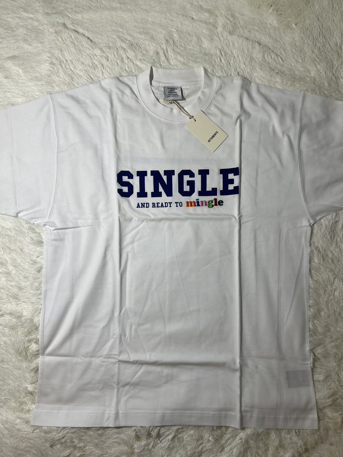Vetements Vetements Single and Ready to Mingle White T Shirt Size US XS / EU 42 / 0 - 2 Thumbnail