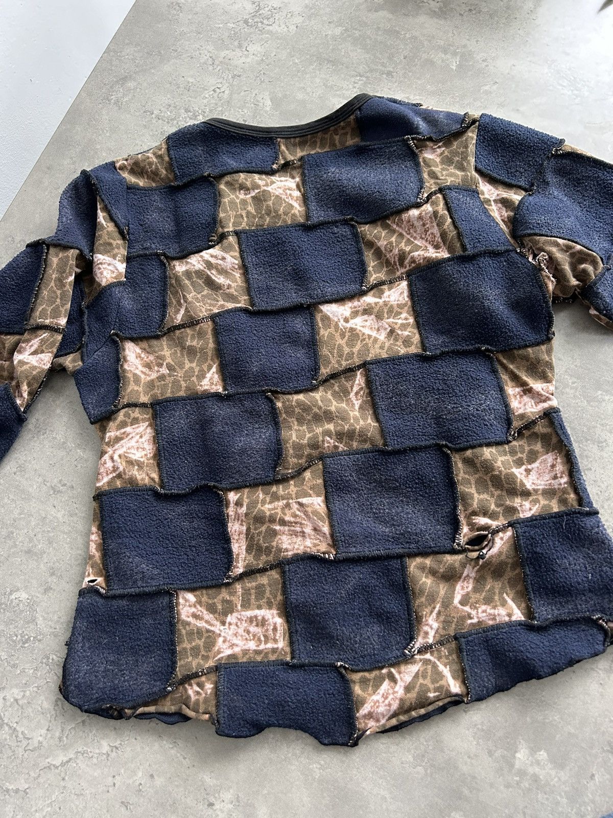 Handmade × Japanese Brand × Vintage Vintage Hand Made Mixed Fabric Long Sleeve archival Size XS / US 0-2 / IT 36-38 - 11 Thumbnail