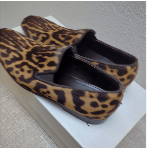 Yves Saint Laurent YSL Leopard Pony Hair Loafer Size US 6.5 / EU 39-40 - 4 Thumbnail