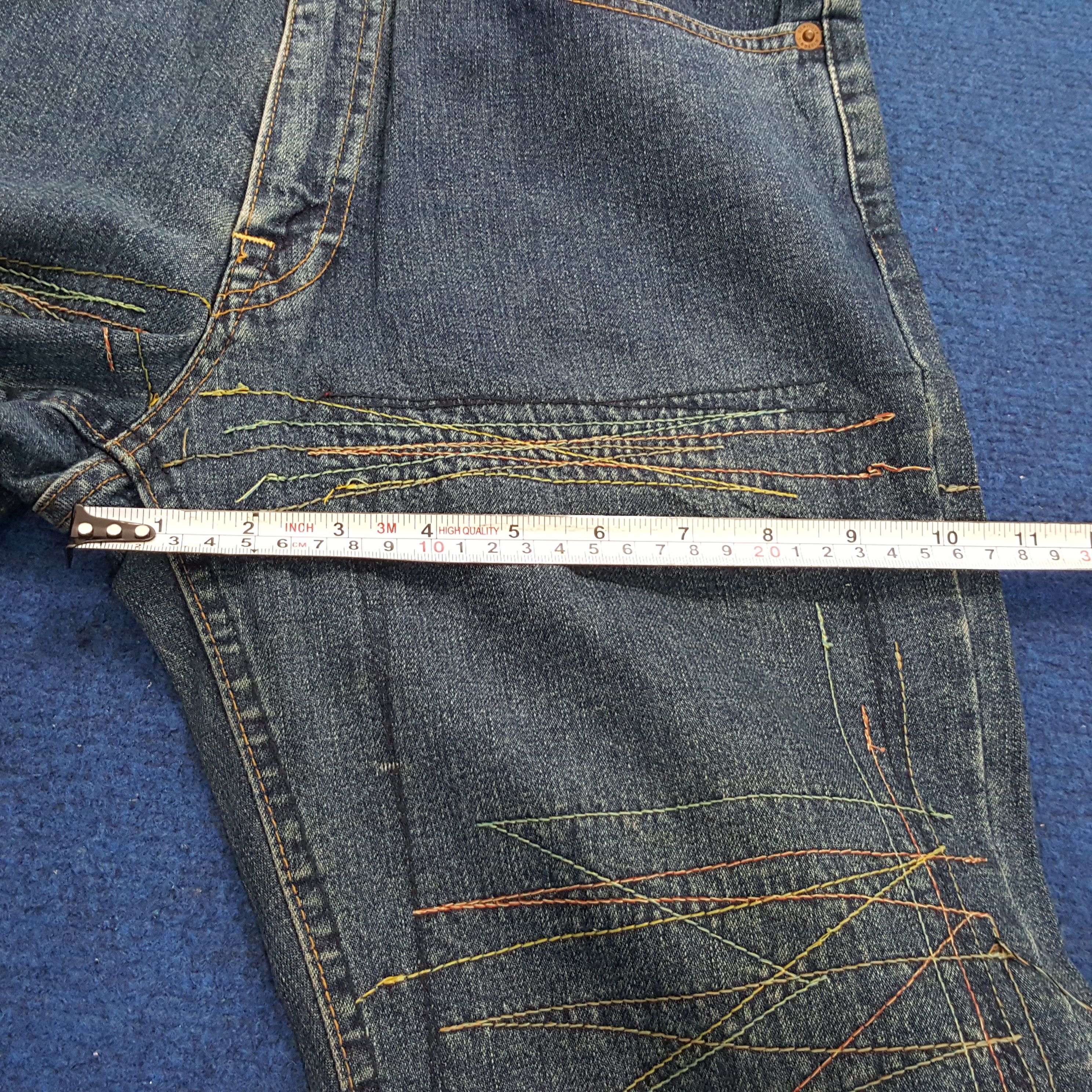 Hysteric Glamour HYSTERIC GLAMOUR Kinky Scratch Stitching Distressed Jeans Size US 28 / EU 44 - 7 Thumbnail
