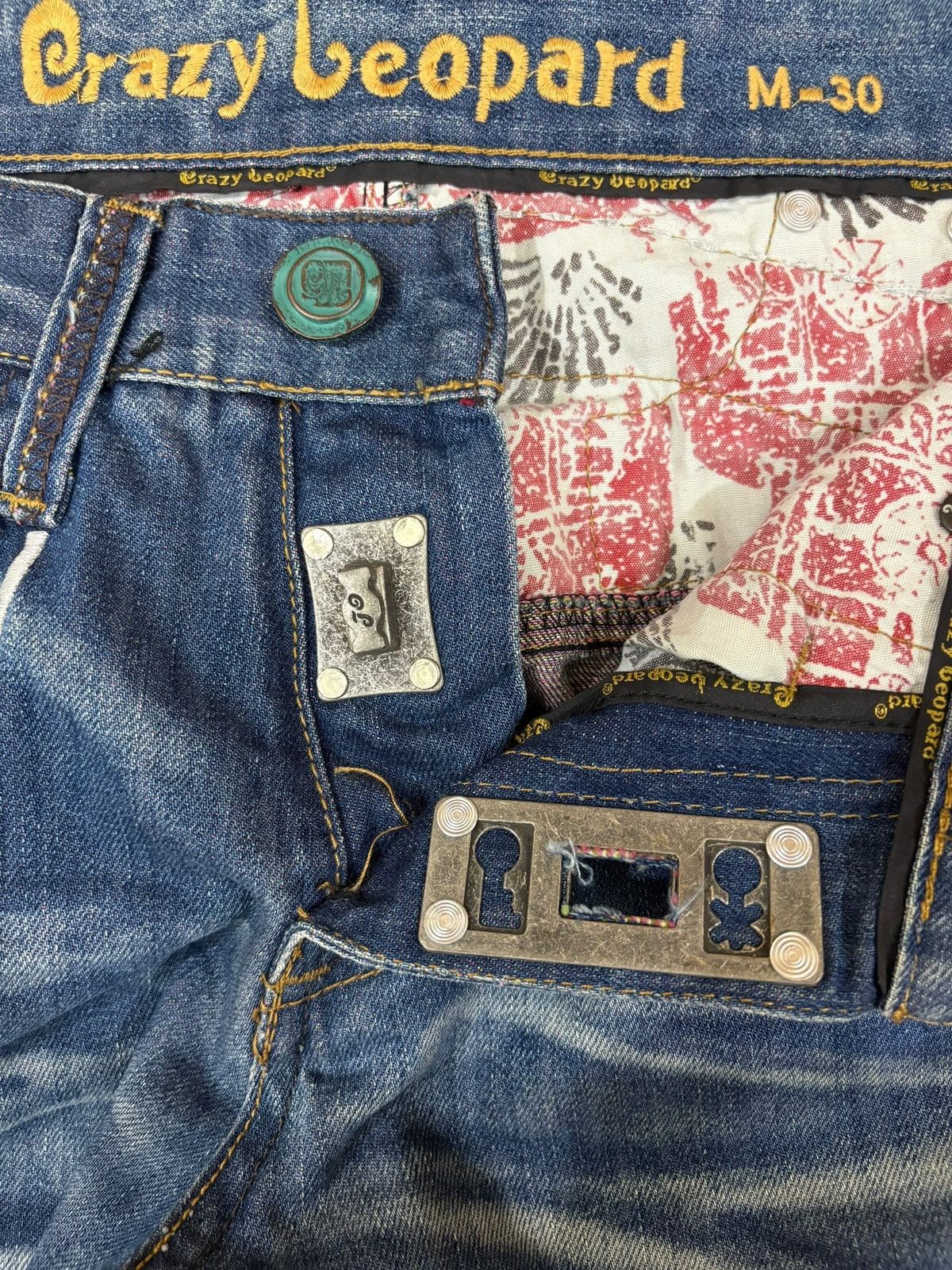 Japanese Brand Vintage Japanese Buckle Back Suspenders Rusty Loose Jeans Size US 30 / EU 46 - 3 Thumbnail