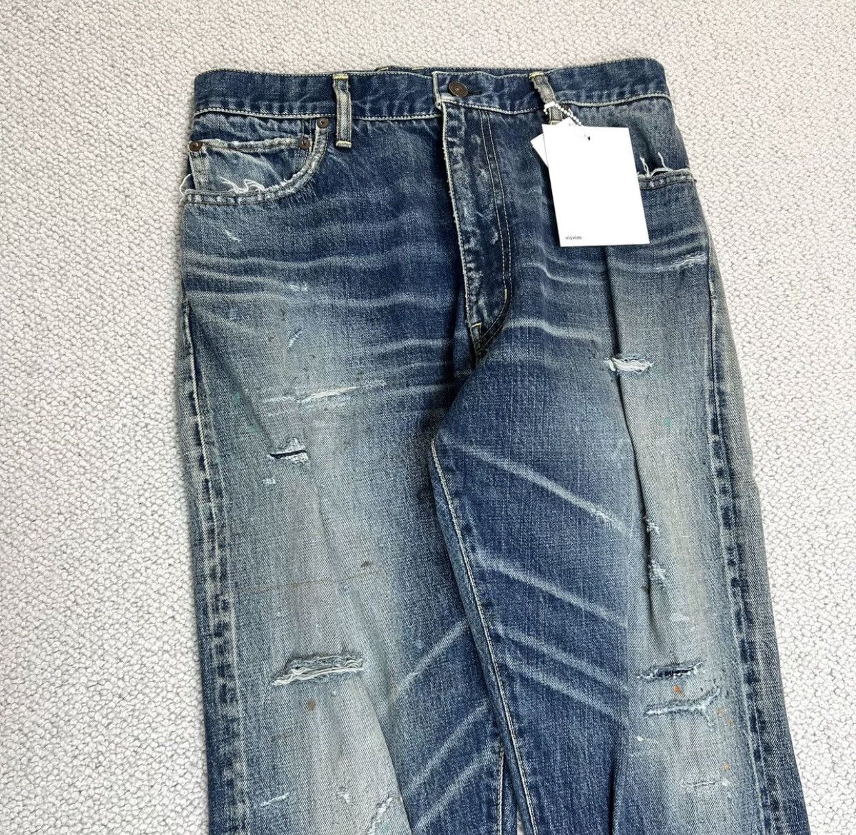 Visvim VISVIM JOURNEYMAN PANTS TACKED DMGD-27 Broken Used Jeans Size US 30 / EU 46 - 5 Thumbnail